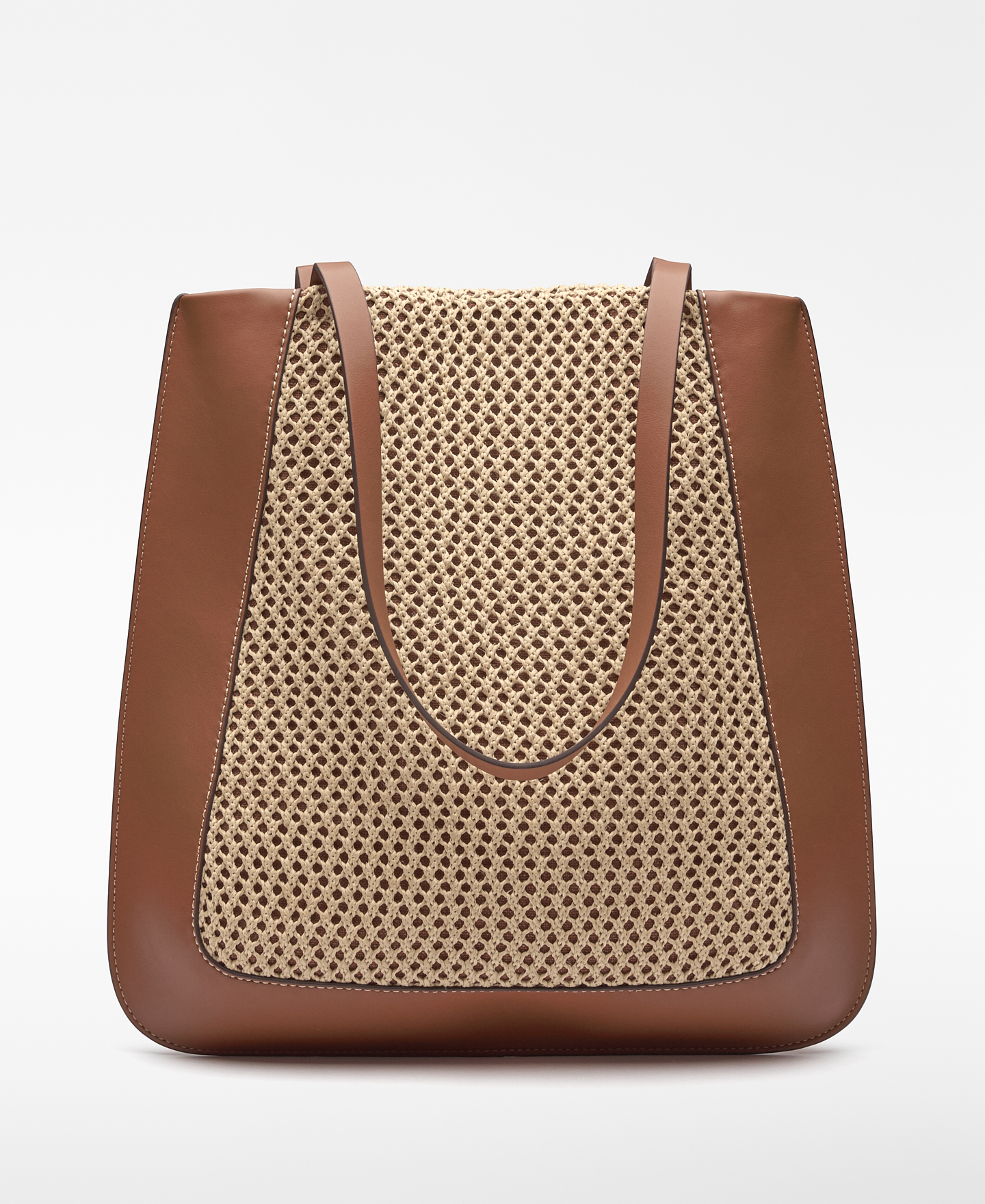 Raffia texture Dorna vertical shopper image number 1