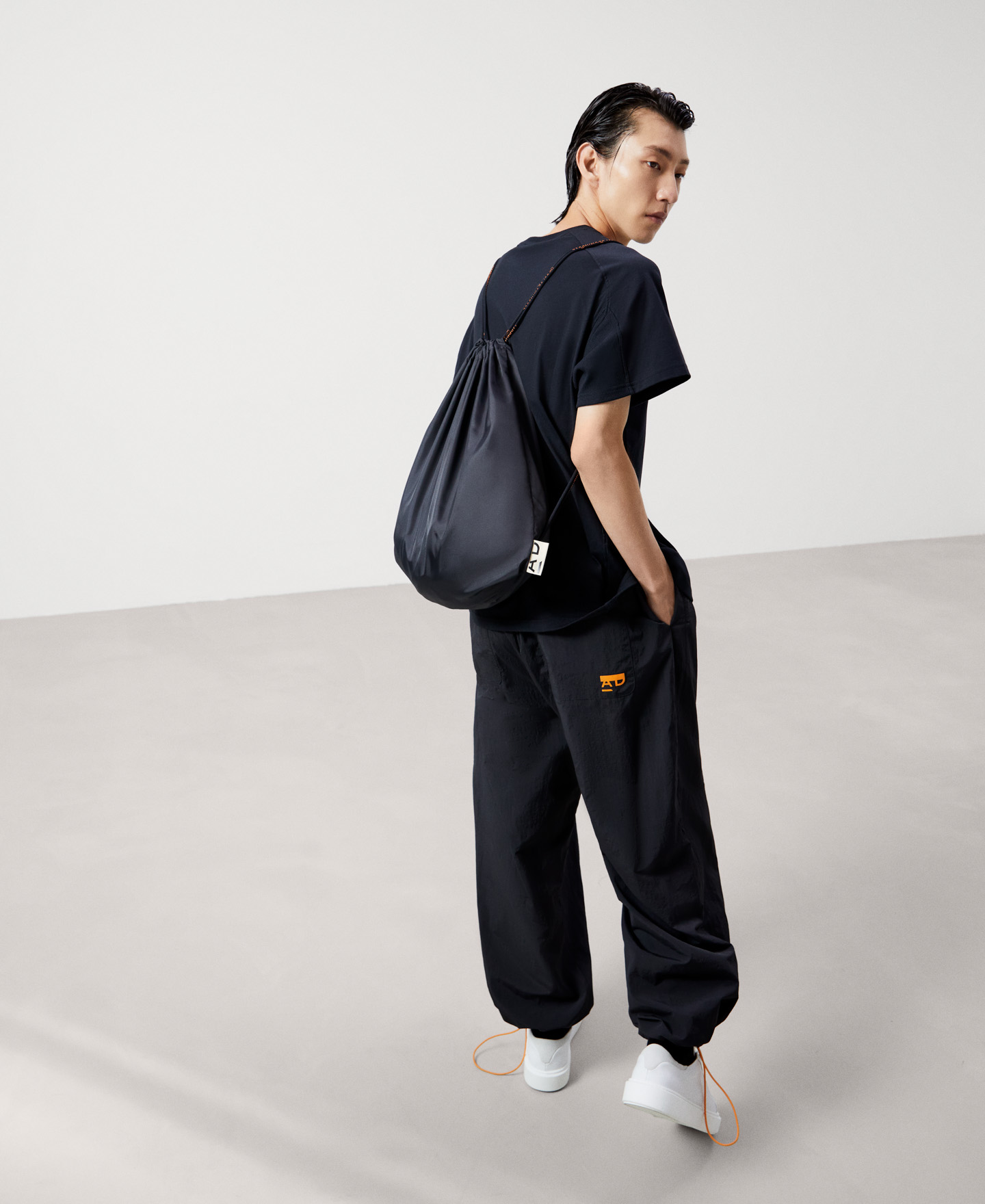 Nylon bomber with backpack image number 5
