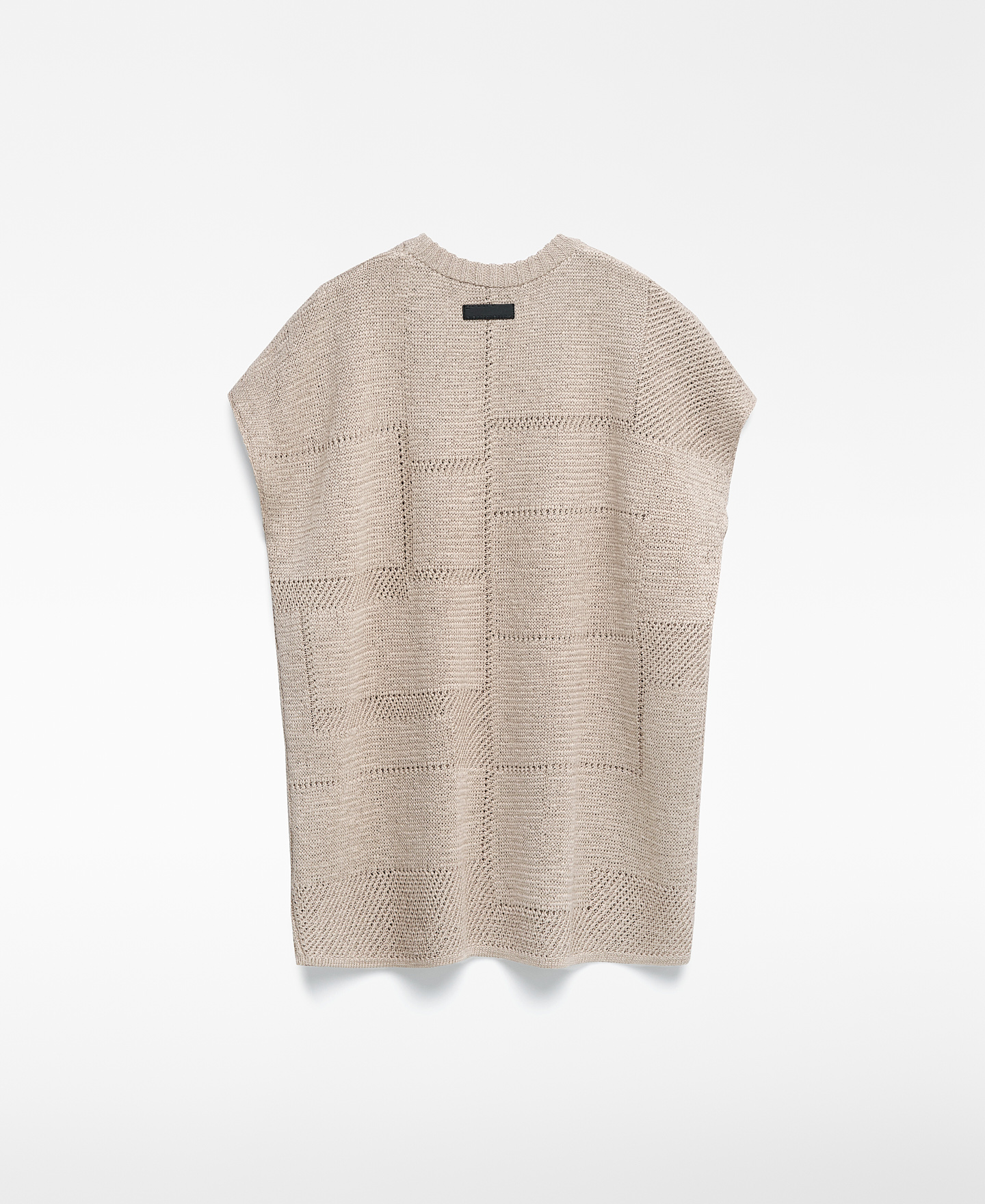 Jacquard knit vest man image number 5