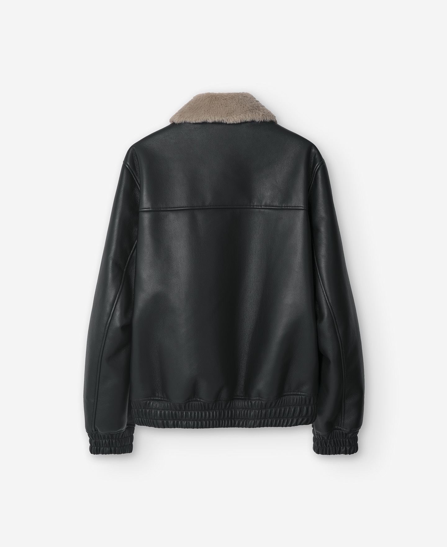Black aviator jacket for men image number 5