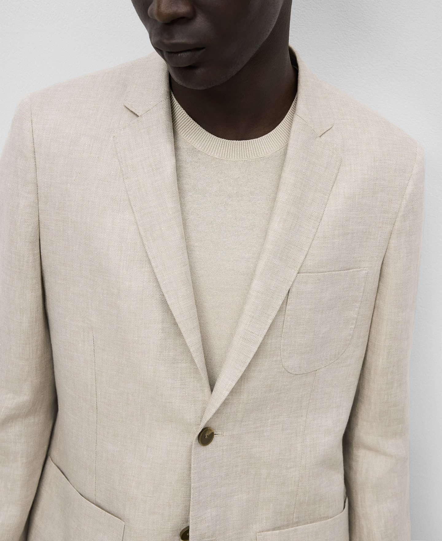 Blazer structuré en lin homme image number 3