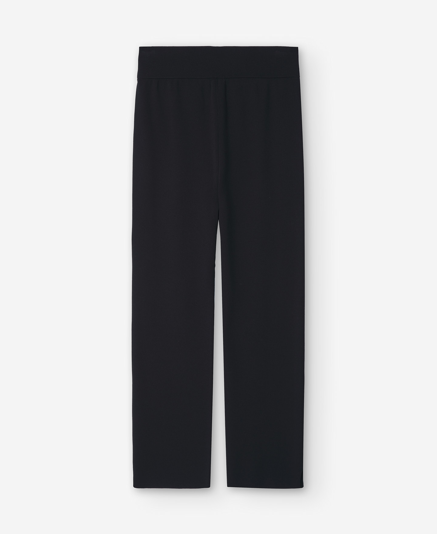 Black knitted trousers woman image number 5