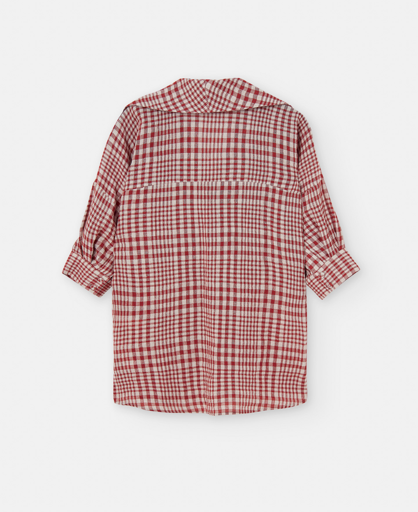 Checked linen and cotton shirt image number 5