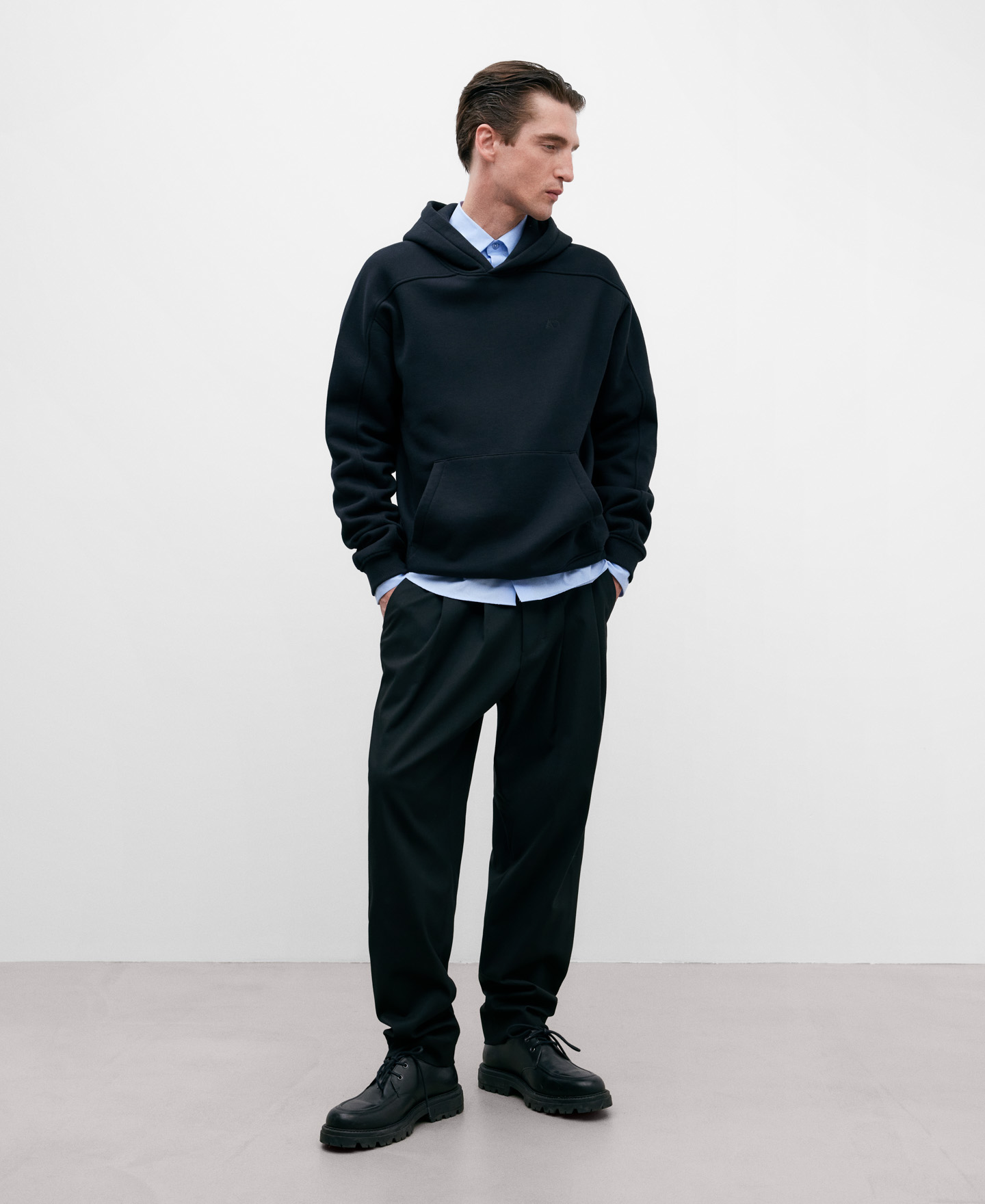 Black hoodie image number 1