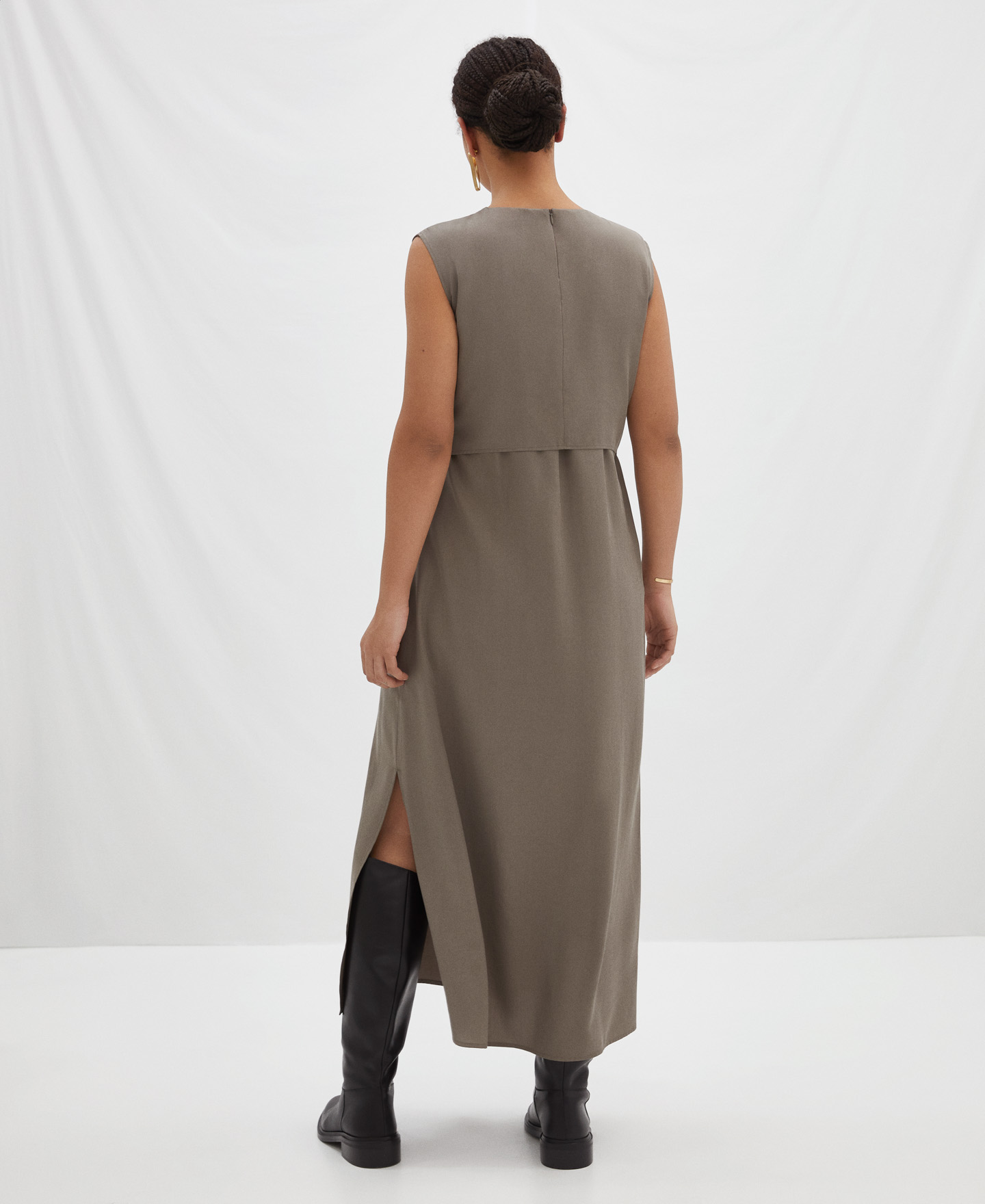 Vestido anudado en lyocell image number 2