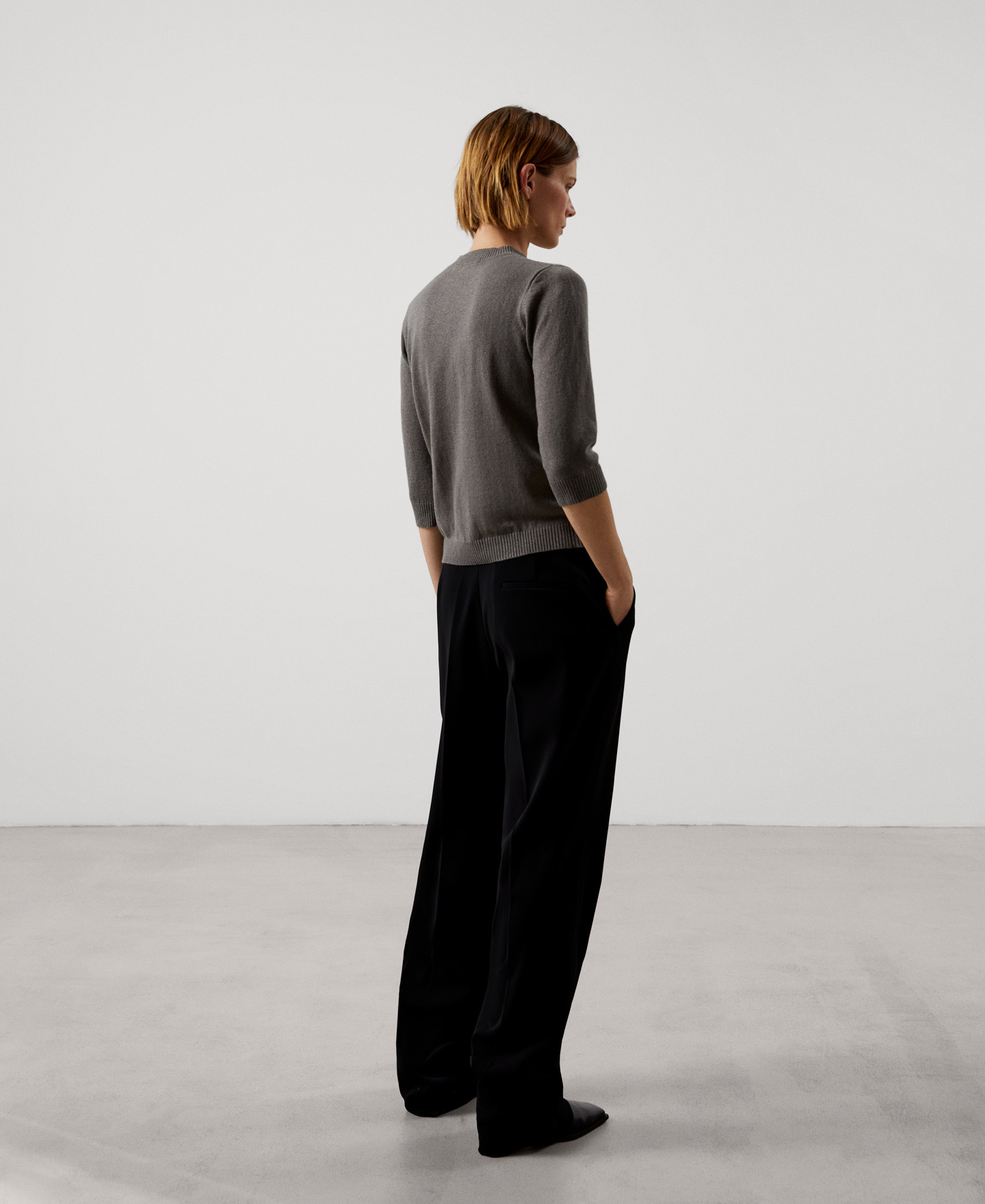 Nylon and merino wool sweater image number 2