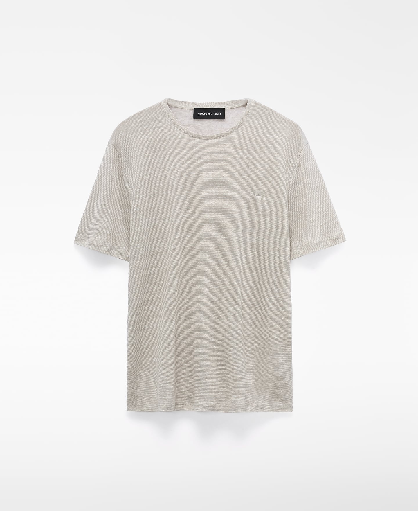 European linen heathered T-shirt image number 4