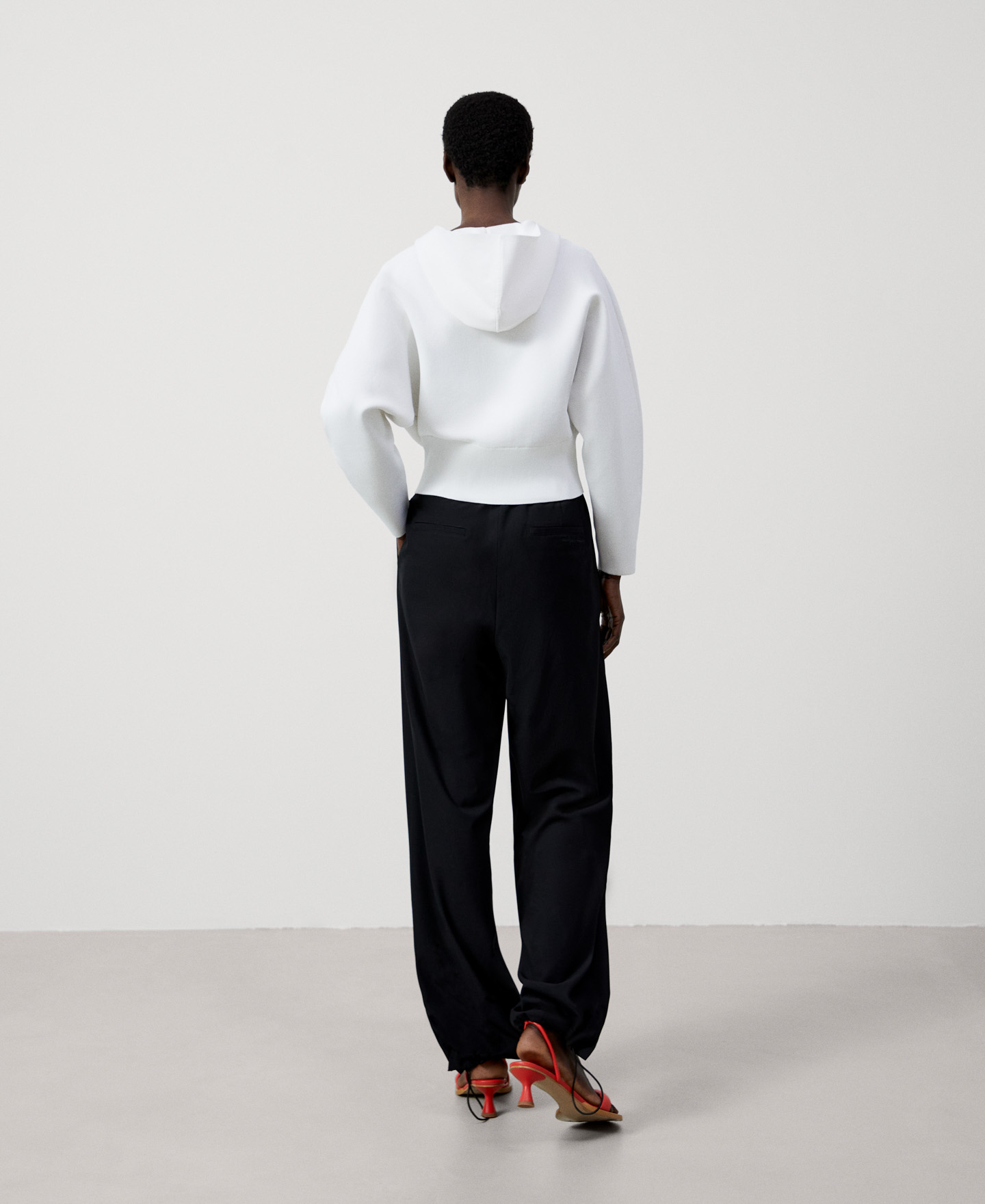 Viscose and nylon jacket image number 2