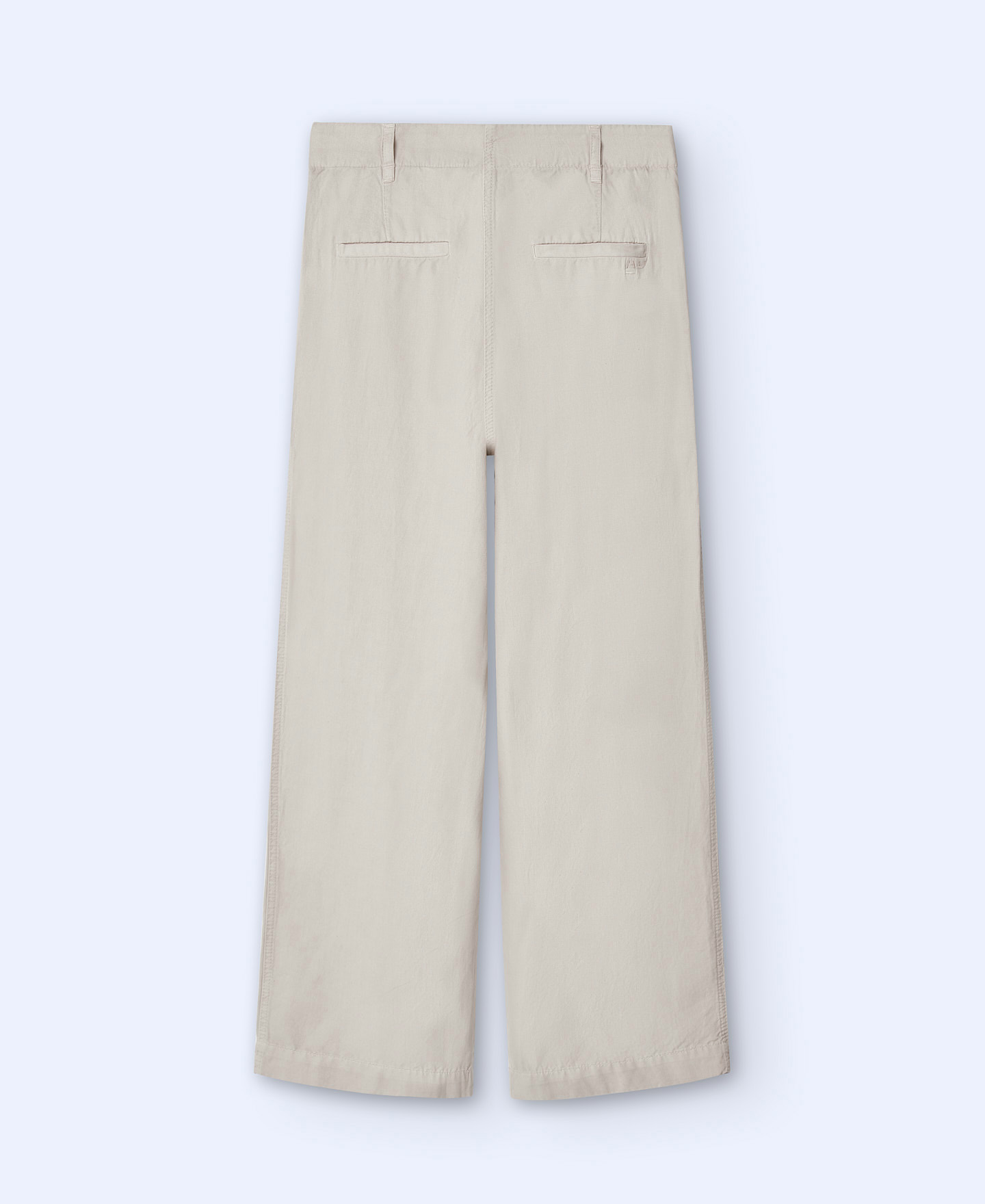Linen and cotton wide chino trousers image number 5