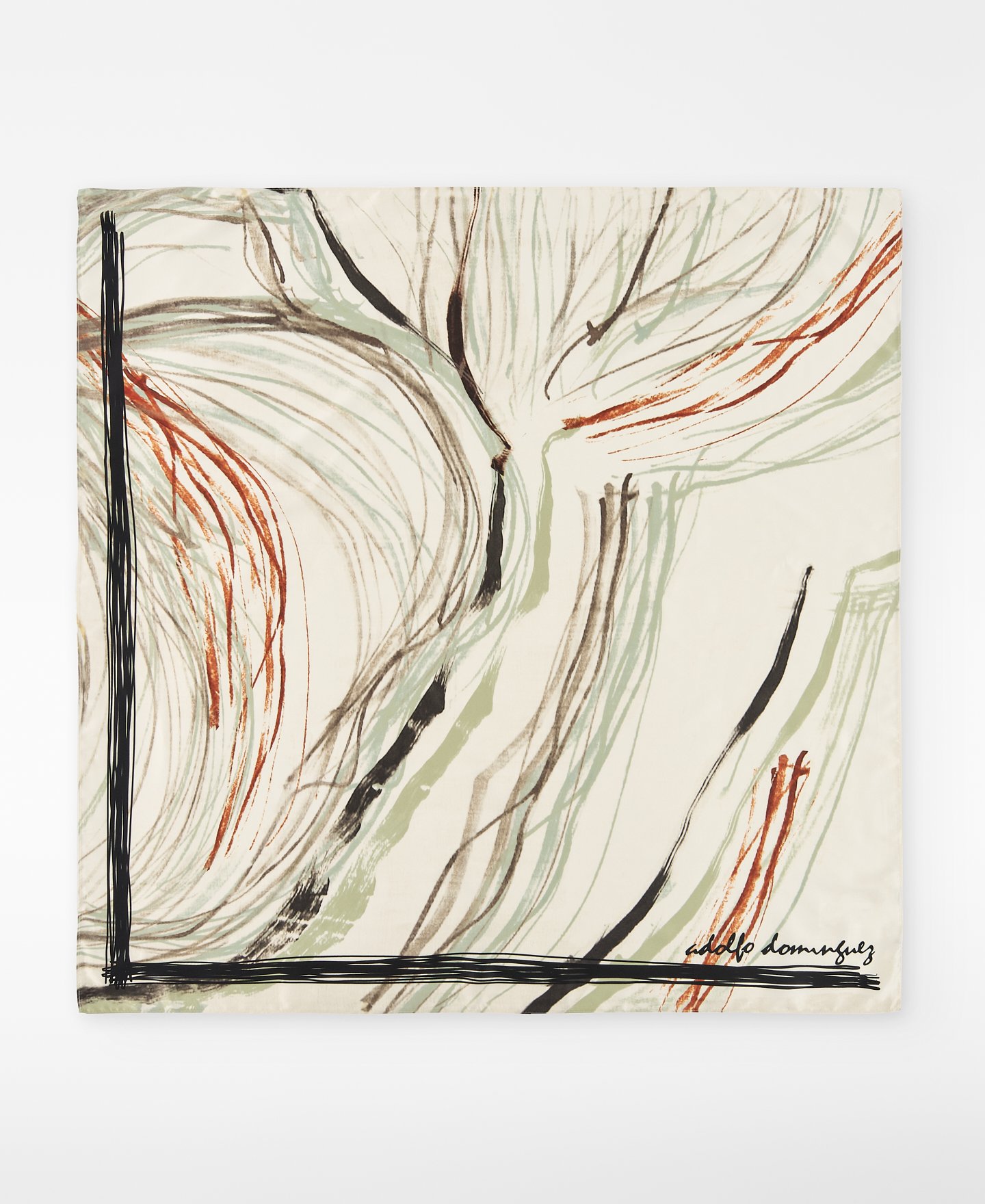 Square printed scarf image number 0