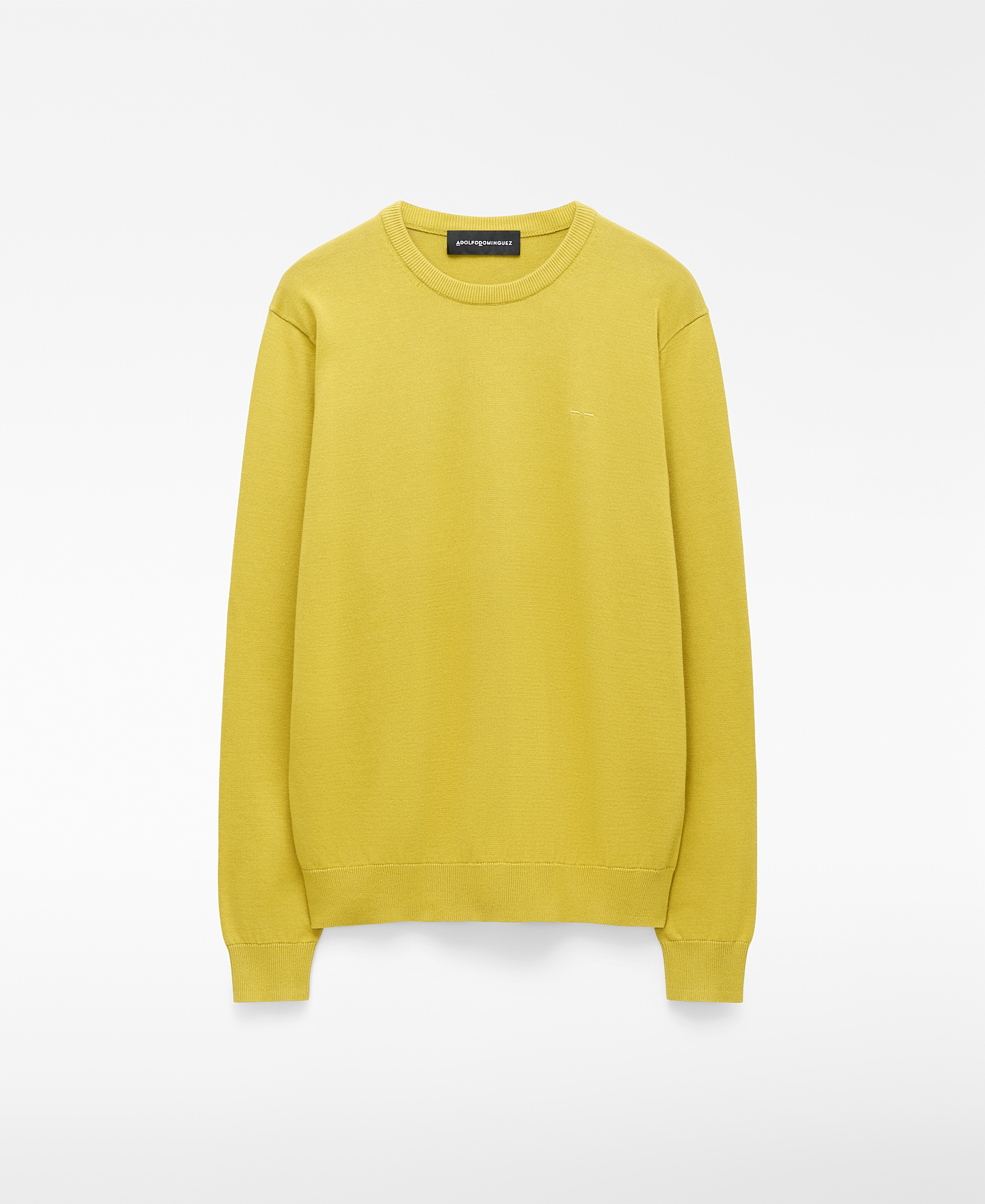 Organic cotton regular fit knit sweater image number 4