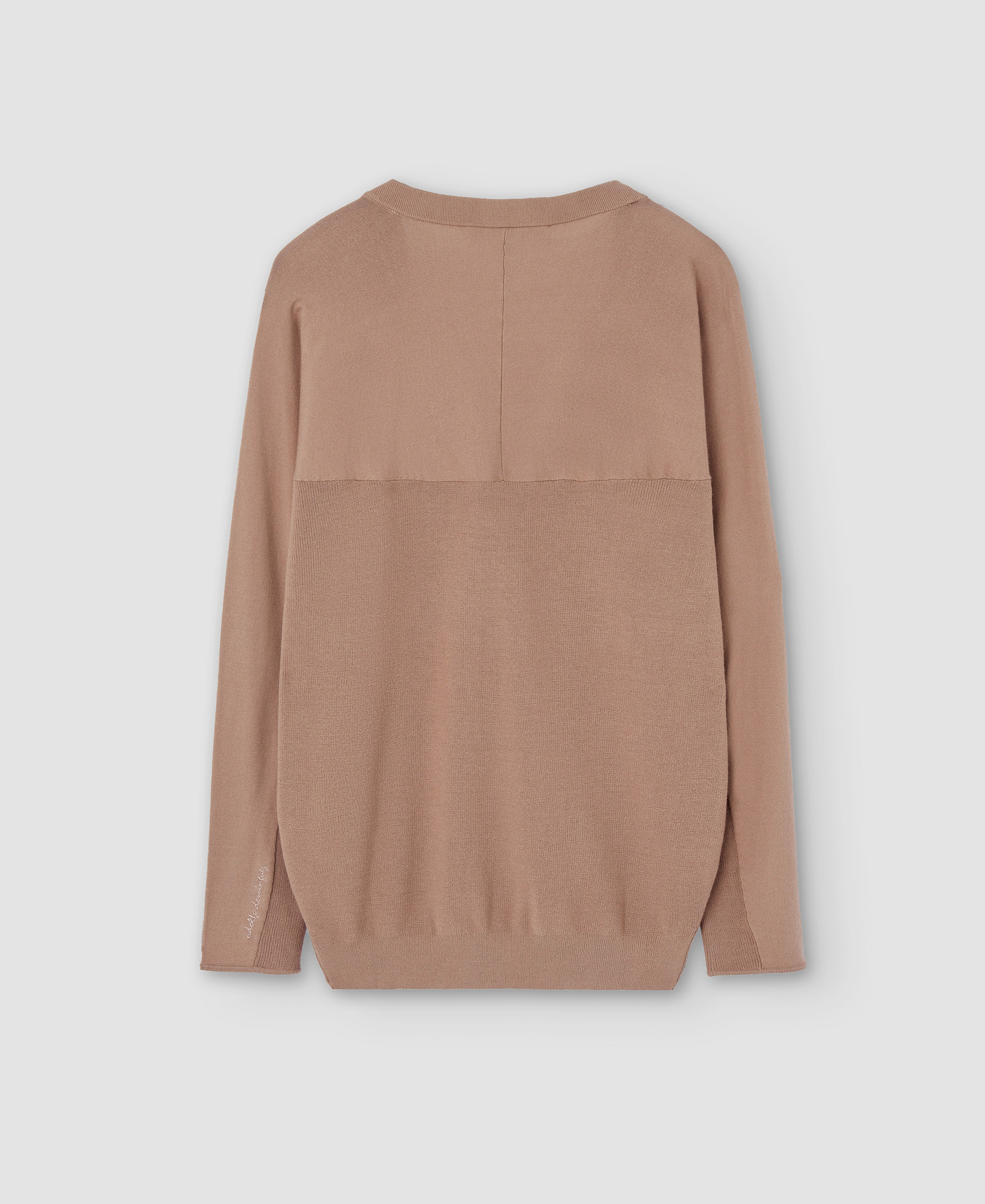 V-neck viscose sweater image number 5