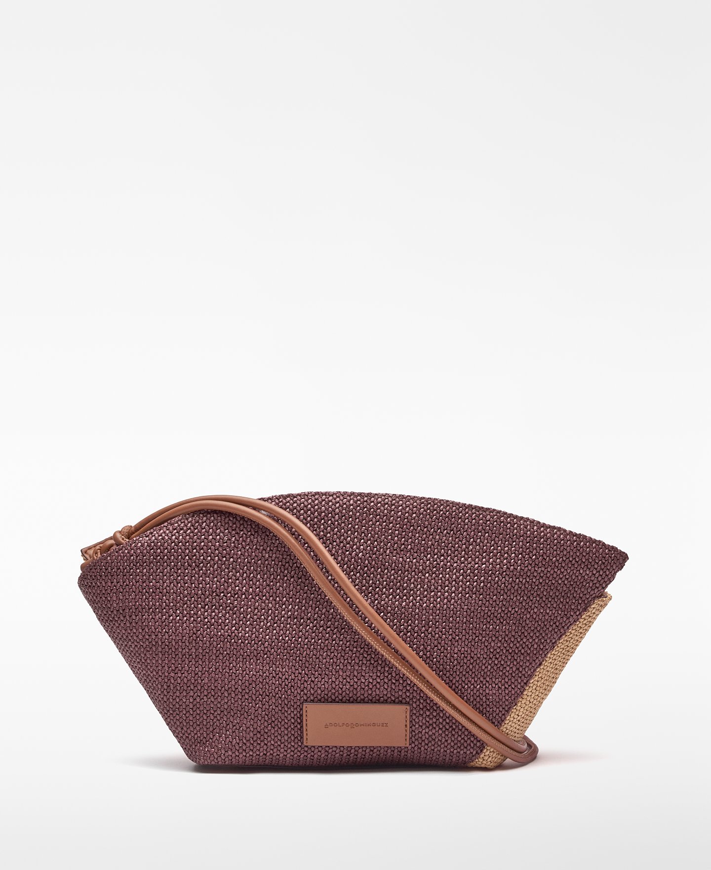 Eclipse-Tasche, zweifarbig, mit Raffiastruktur image number 0