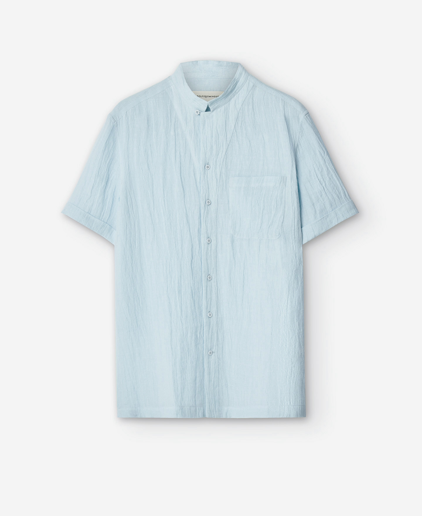 Camisa cuello Mao en lino europeo image number 4