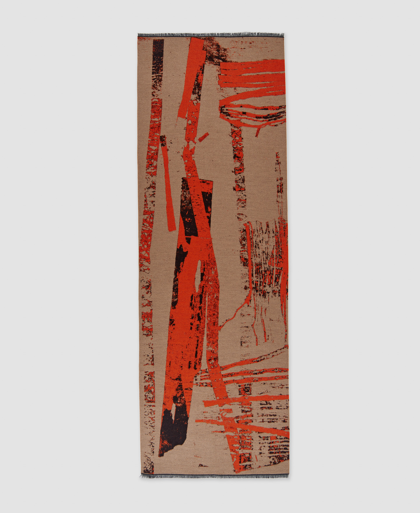 Jacquardized print scarf image number 0