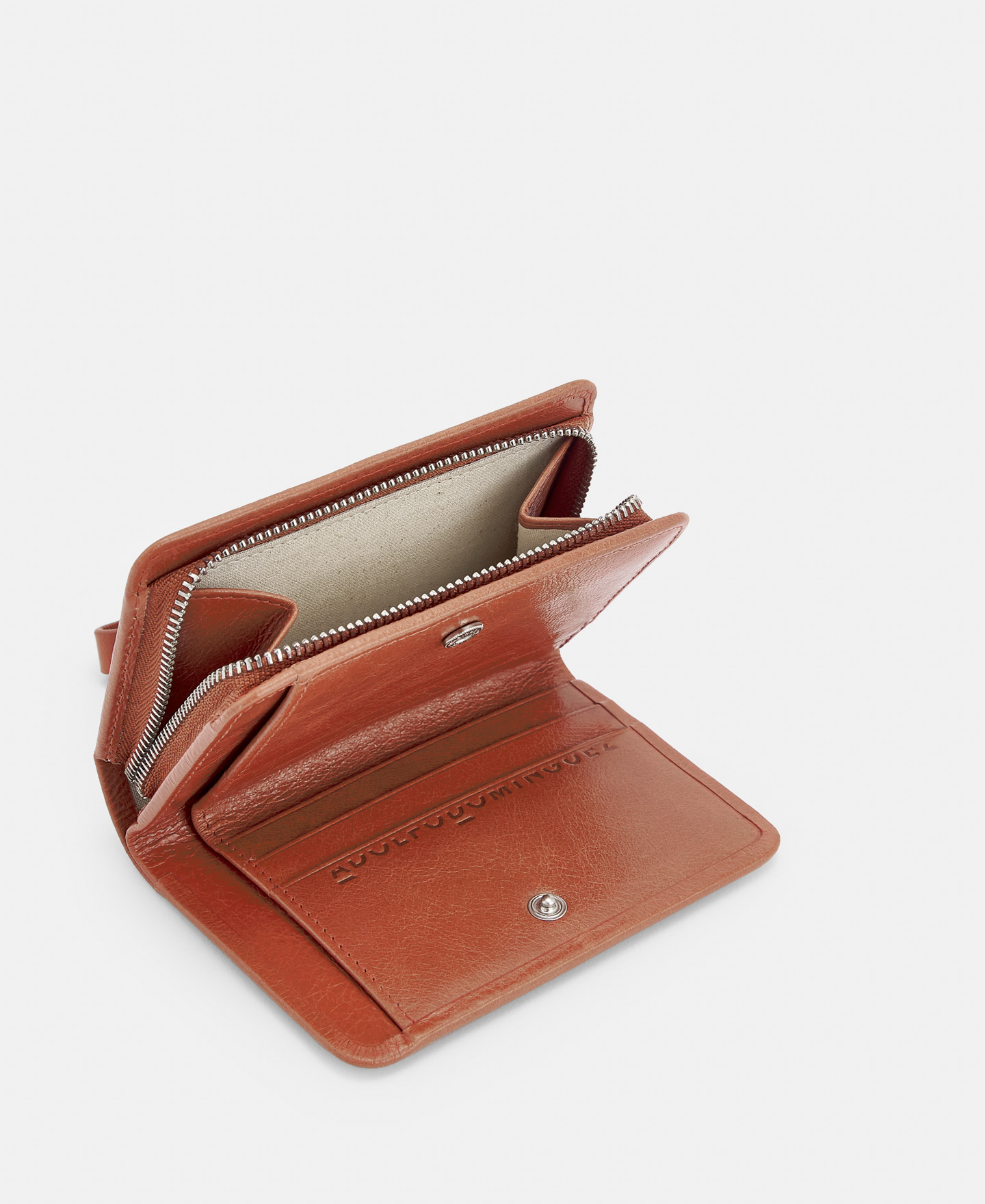 Crackled leather medium wallet image number 1