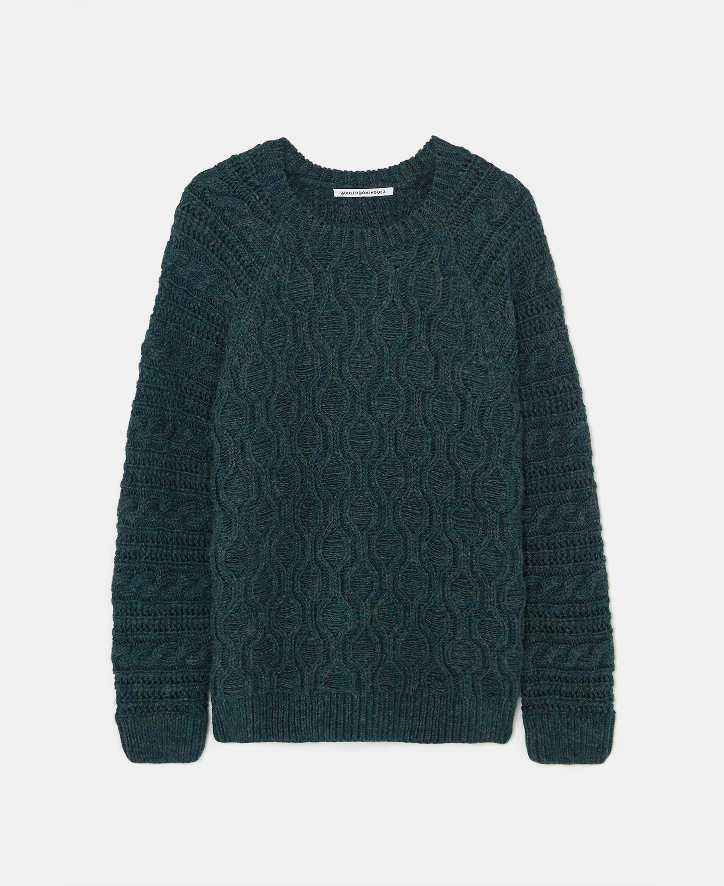 Knitted round neck sweater image number 4