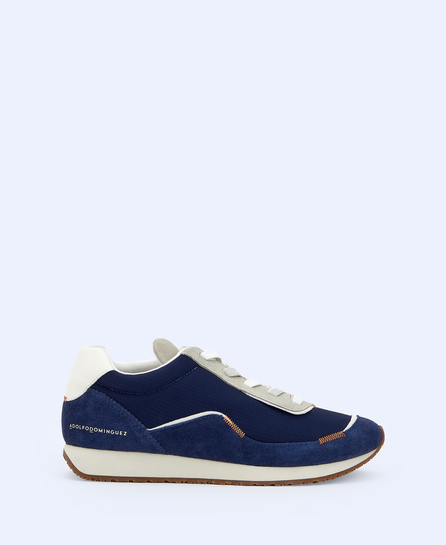 Baskets en cuir et nylon image number 0