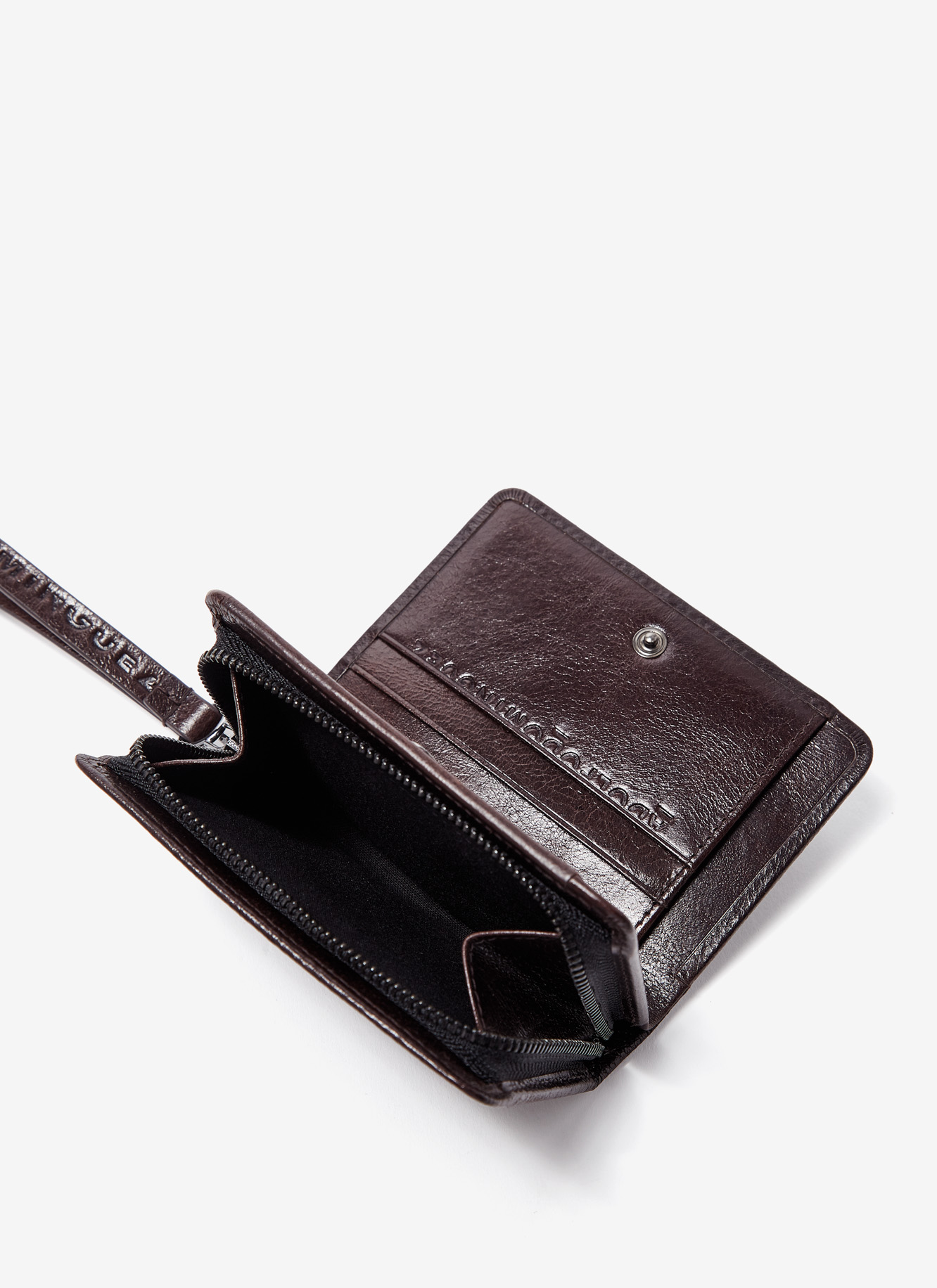 Crackled leather small wallet image number 3