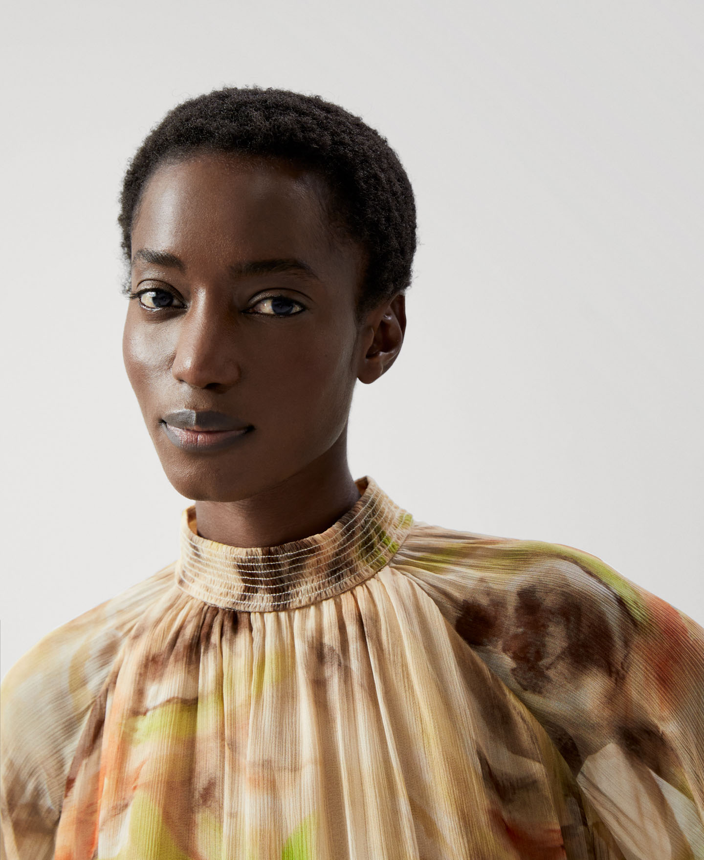 Print bambula blouse image number 3