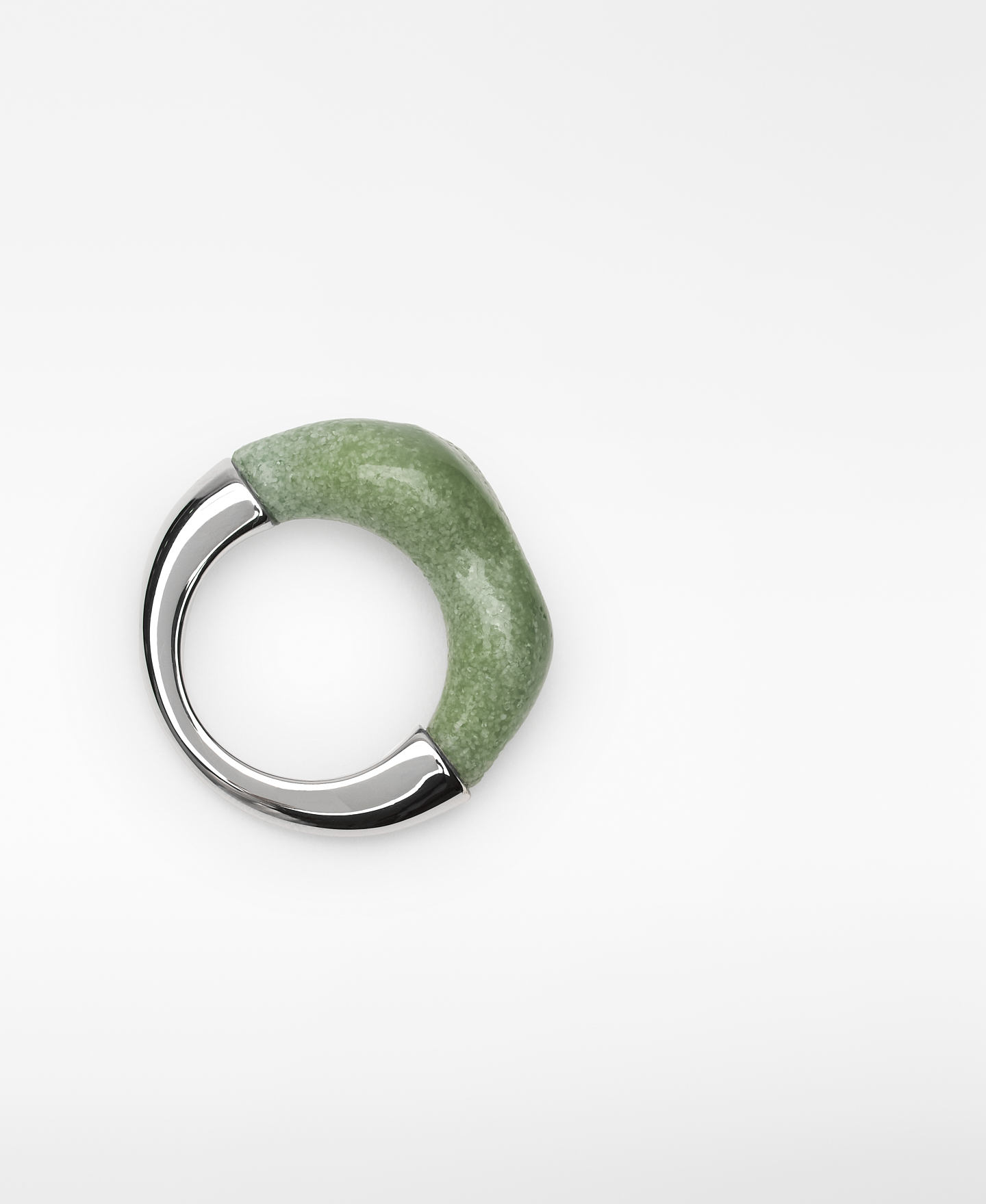Resin and metal irregular ring woman image number 2