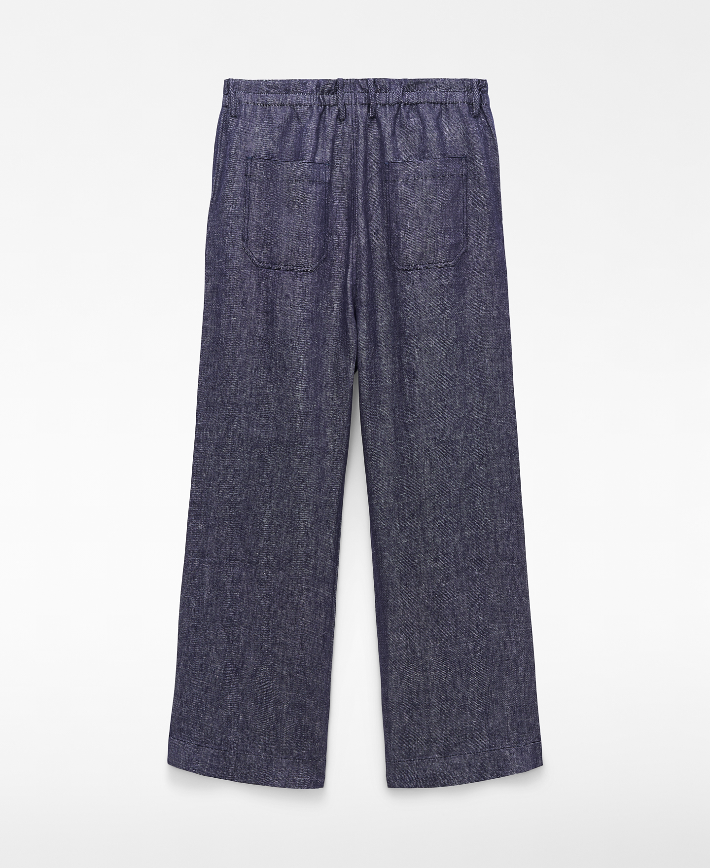 Pantalon coupe d&eacute;contract&eacute;e en lin europ&eacute;en image number 5