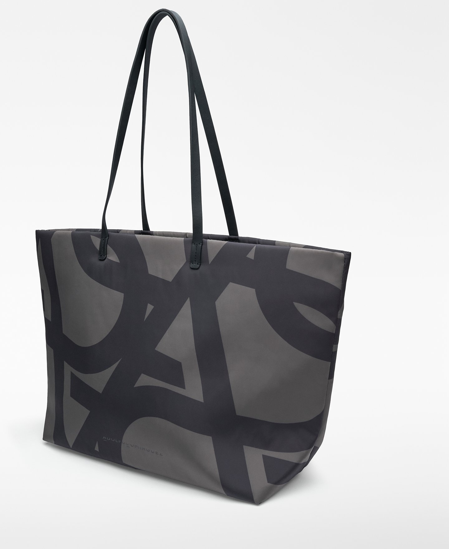 Sac cabas maxi en nylon avec logo pour femme image number 2