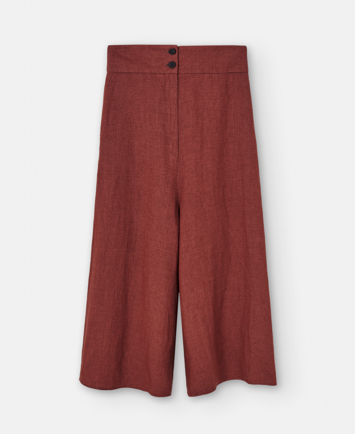 Cropped trousers in European linen image number 4