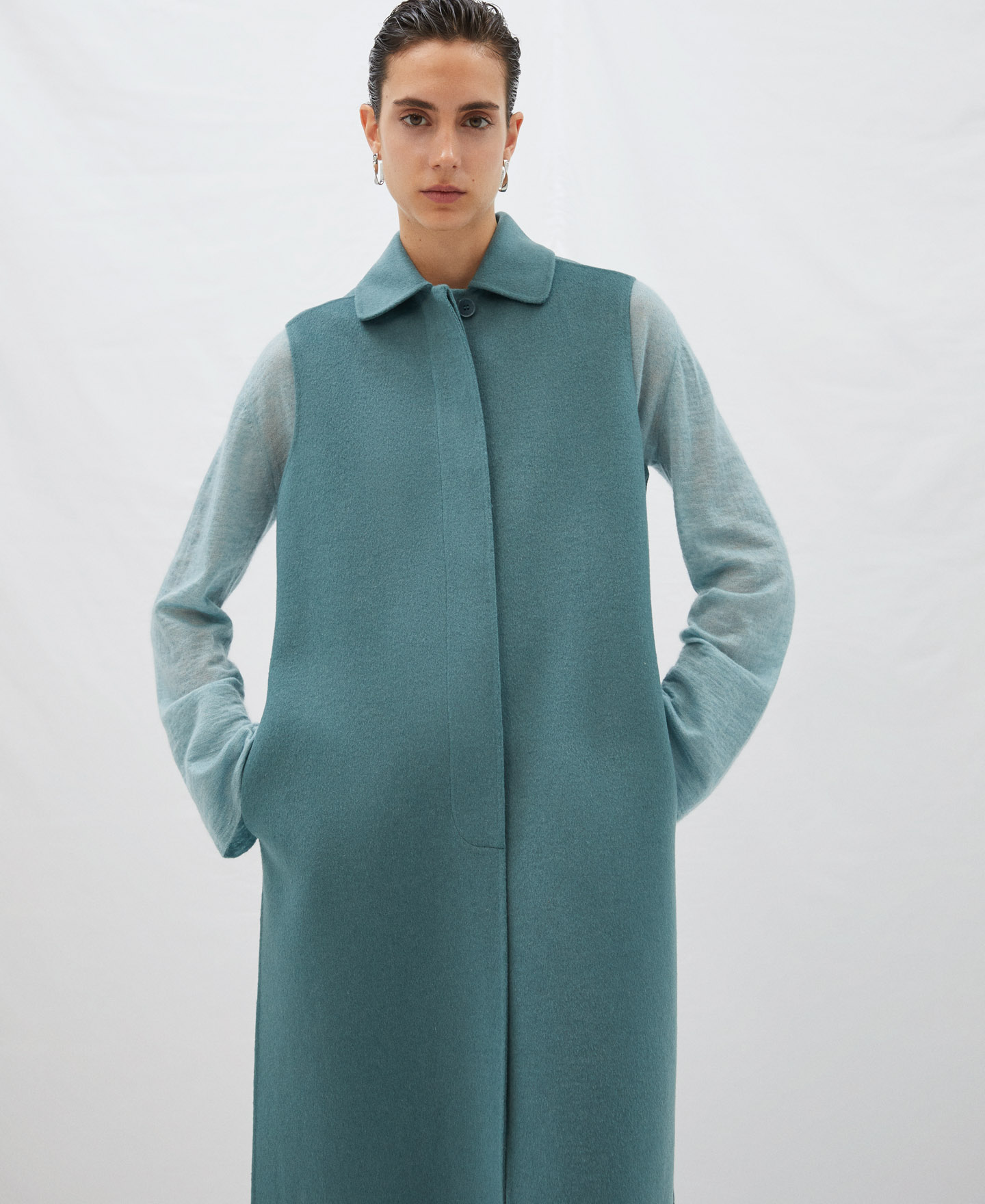 Double faced waistcoat piped pockets image number 0