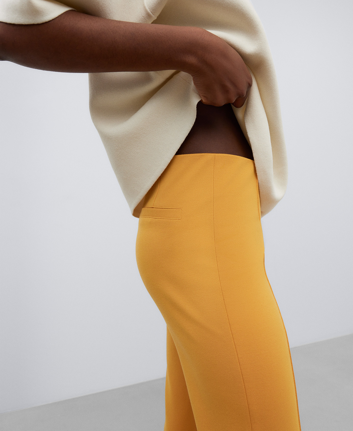 Viscose ankle-length woman trousers image number 3