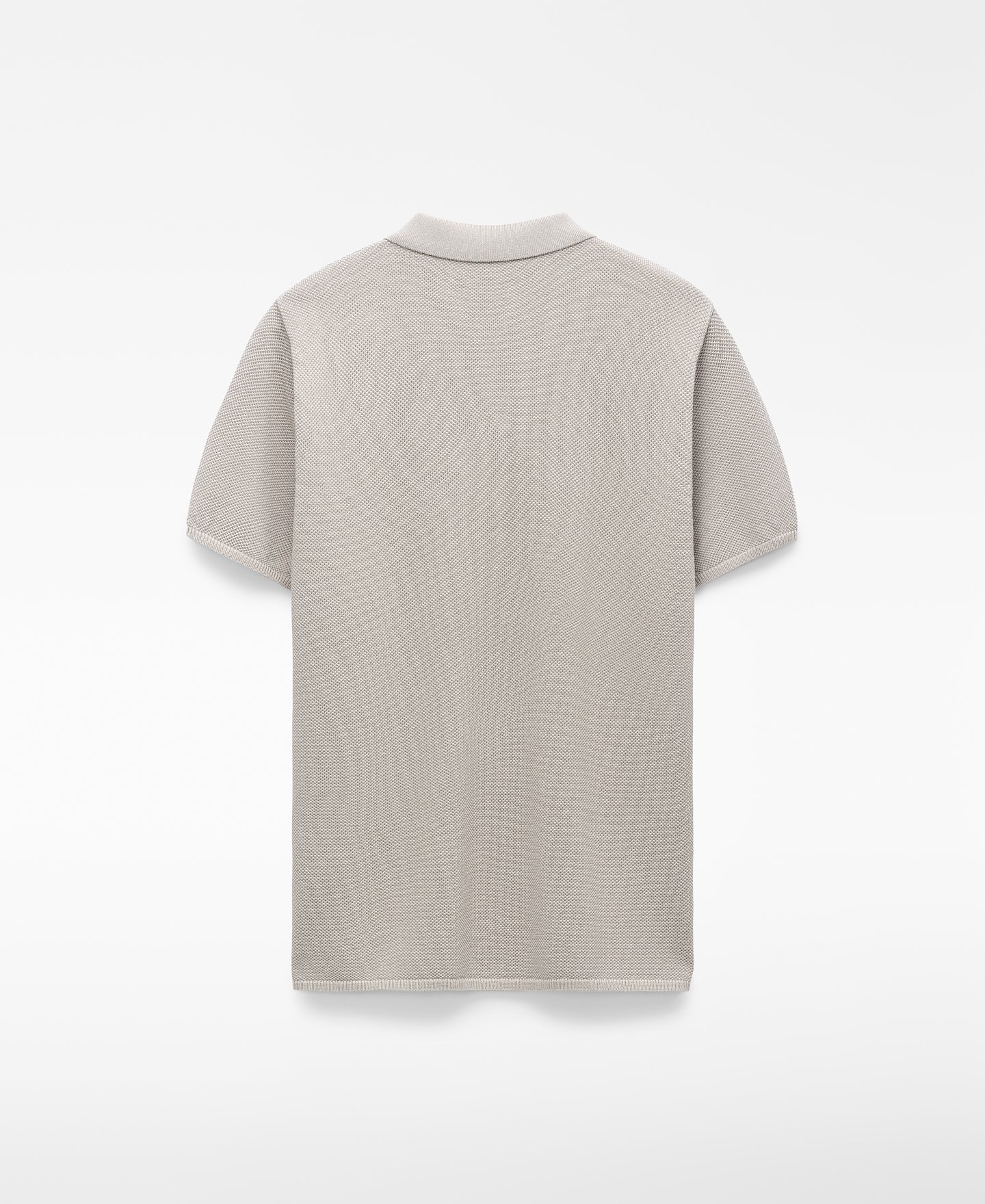 Regular fit structured knit polo shirt image number 5