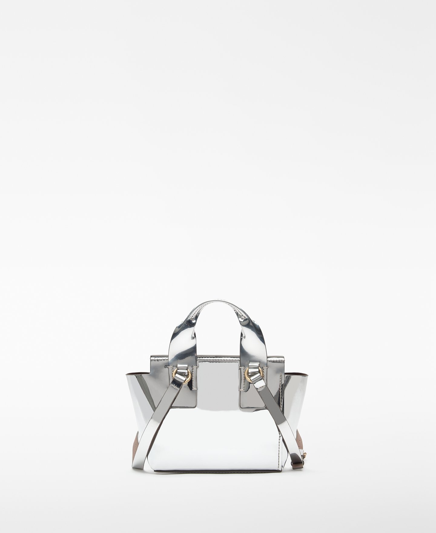 Mica metallic-finish mini bag woman image number 1
