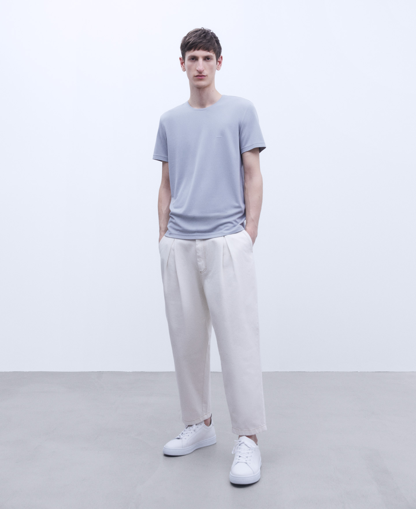 Modal crew neckline T-shirt image number 1