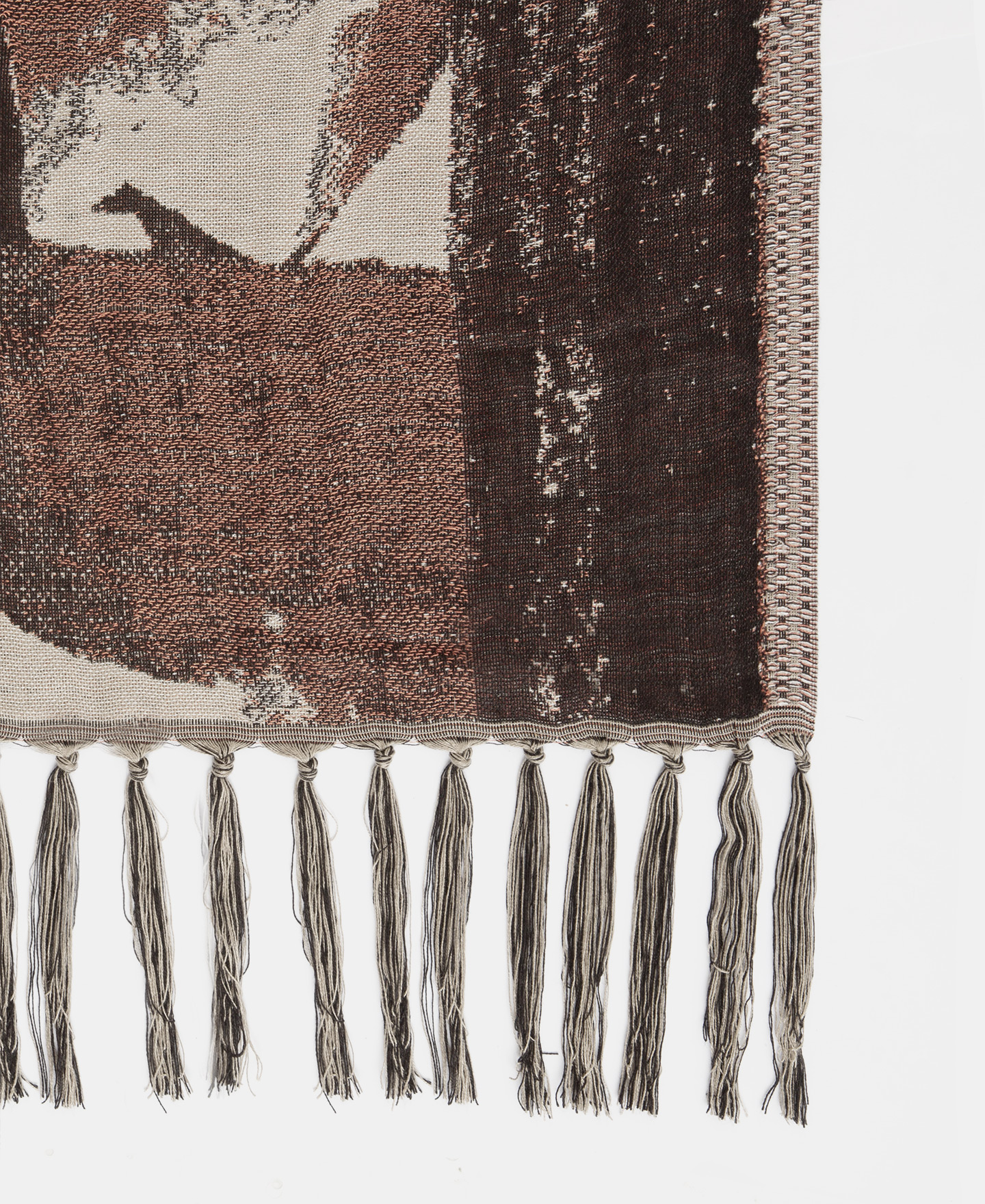 Chal en jacquard estampado nudos image number 1