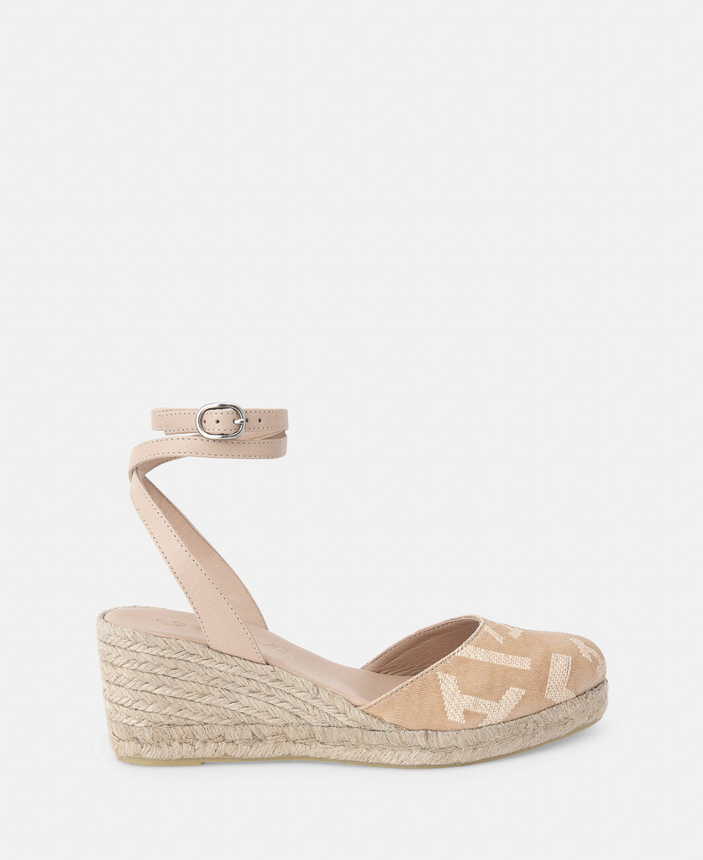Double jute espadrille with wedge image number 0