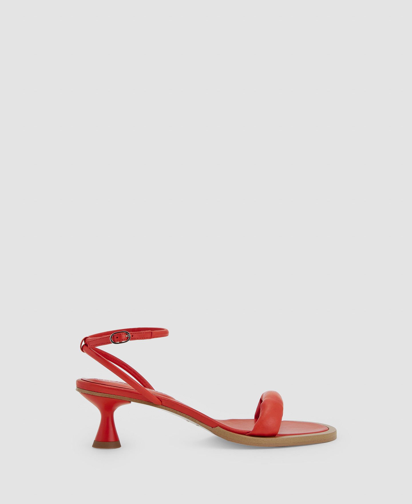 Leather heeled sandal image number 0
