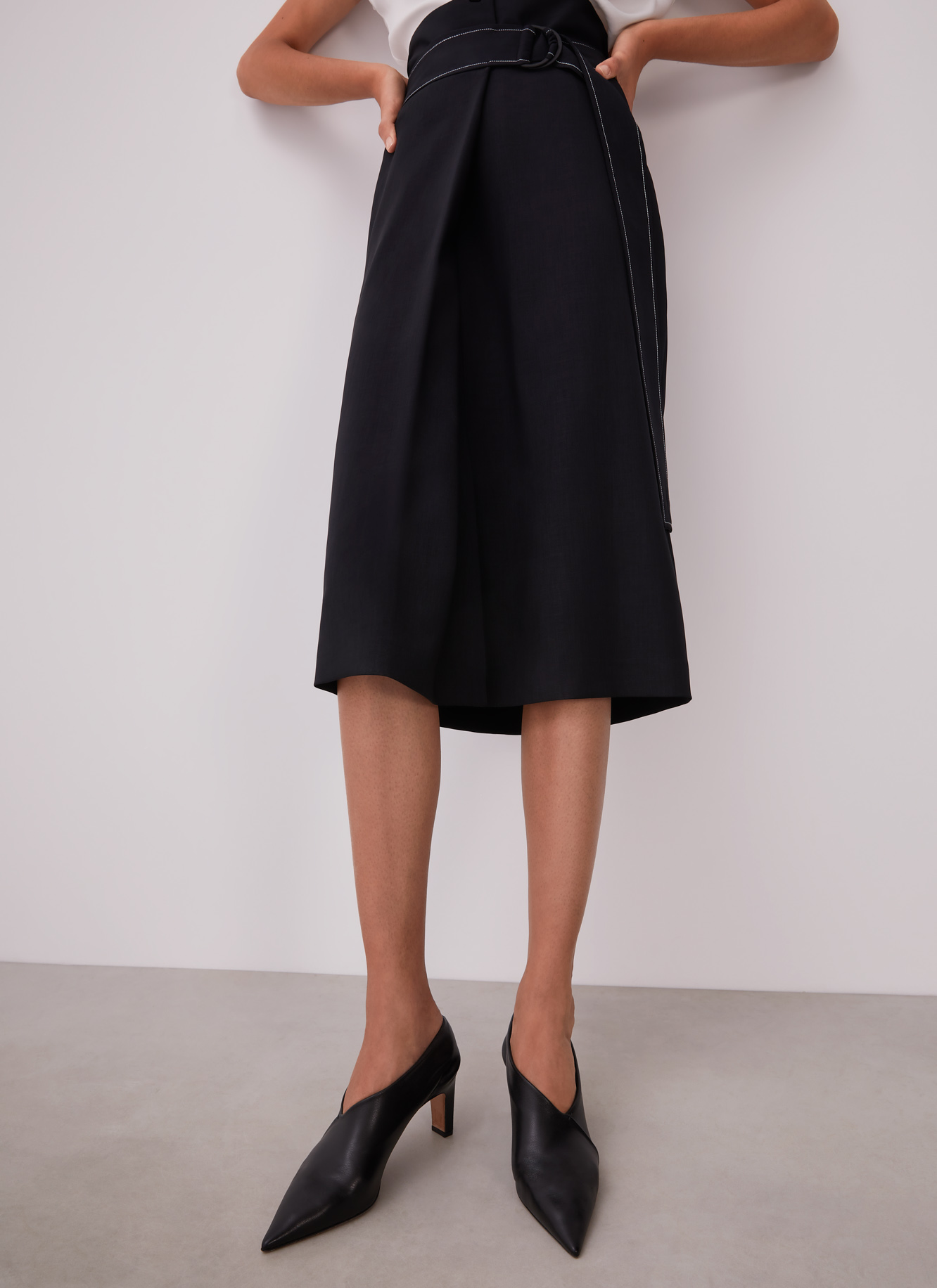 Nappa effect asymmetric ankle boots image number 3