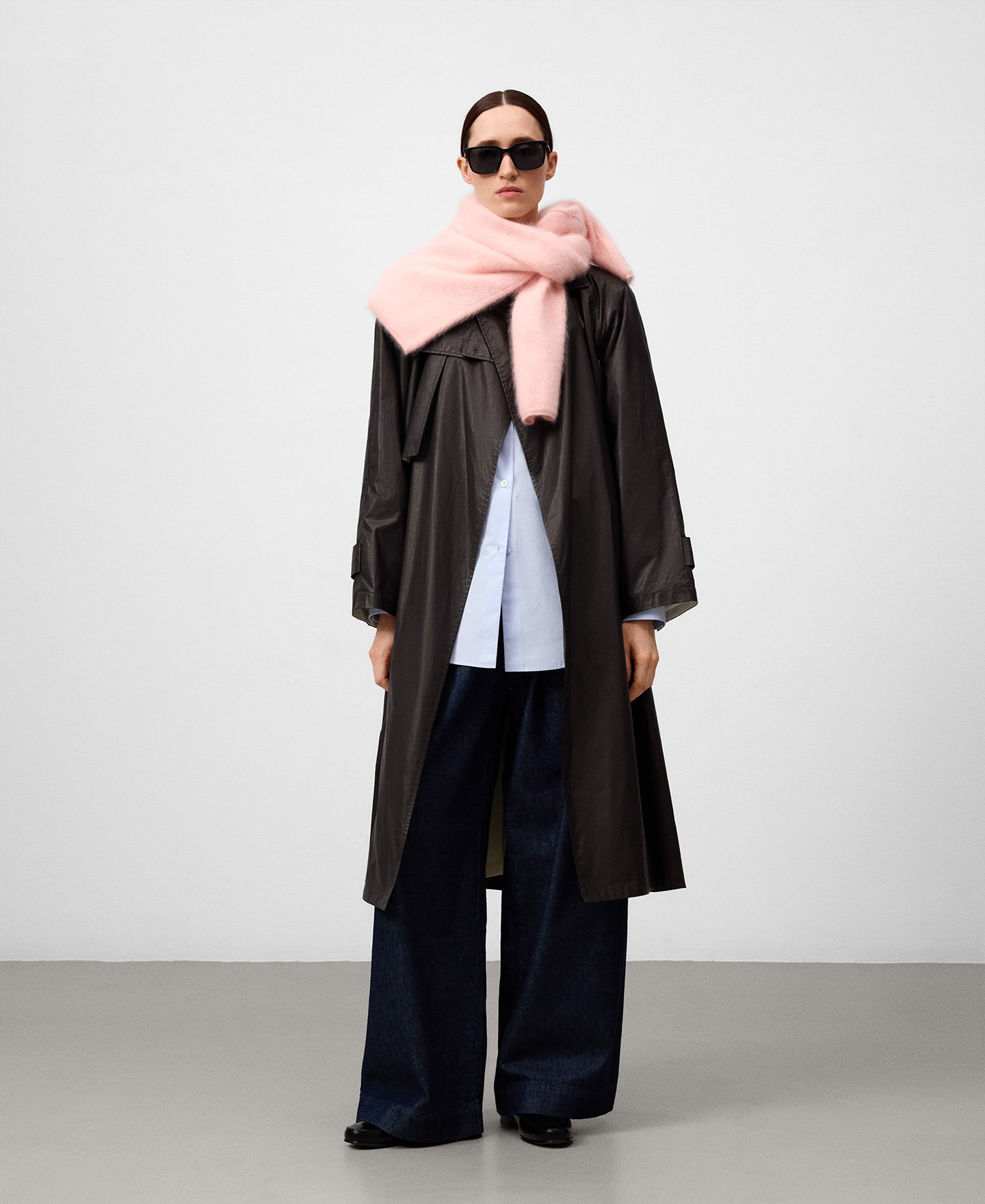 Organic cotton trench coat woman image number 1