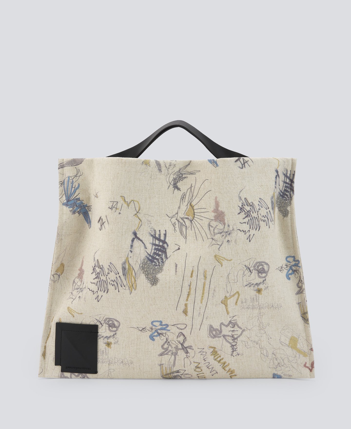 Large printed shopper bag woman image number 0
