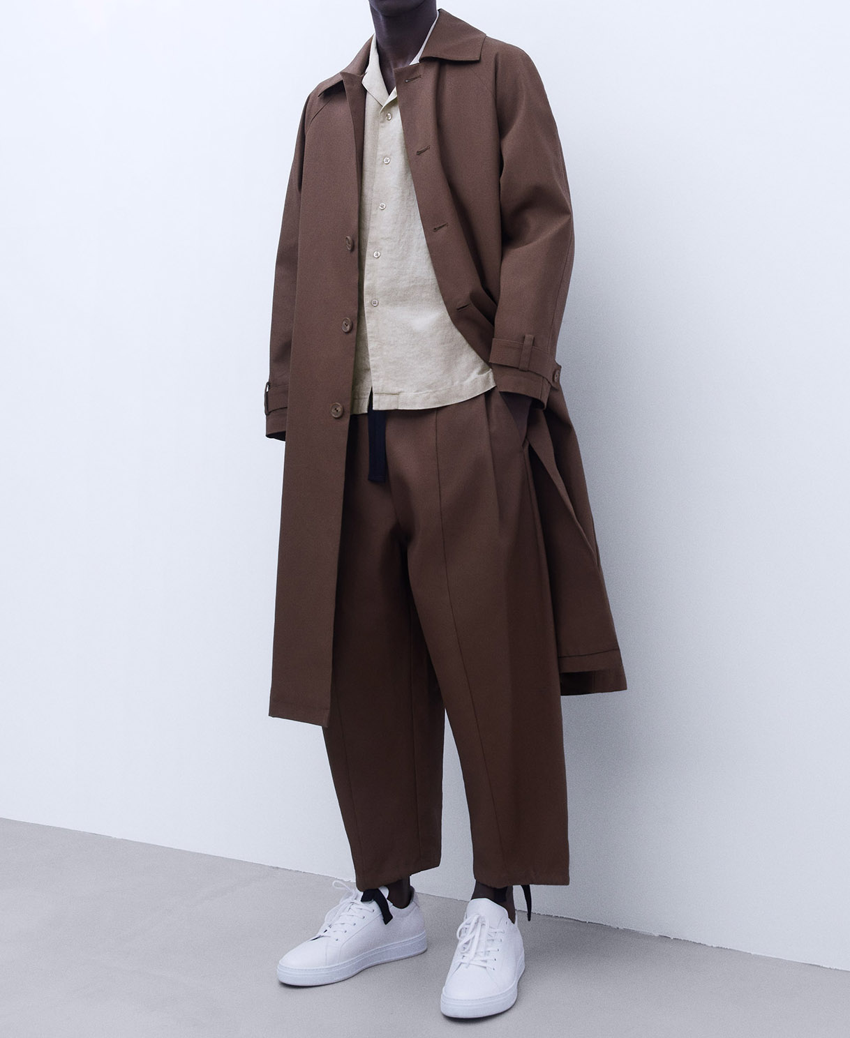 Linen bowling collar shirt image number 1