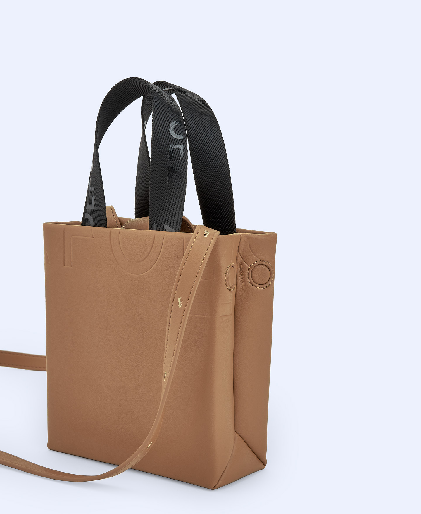 Recycled material mini shopping bag image number 2