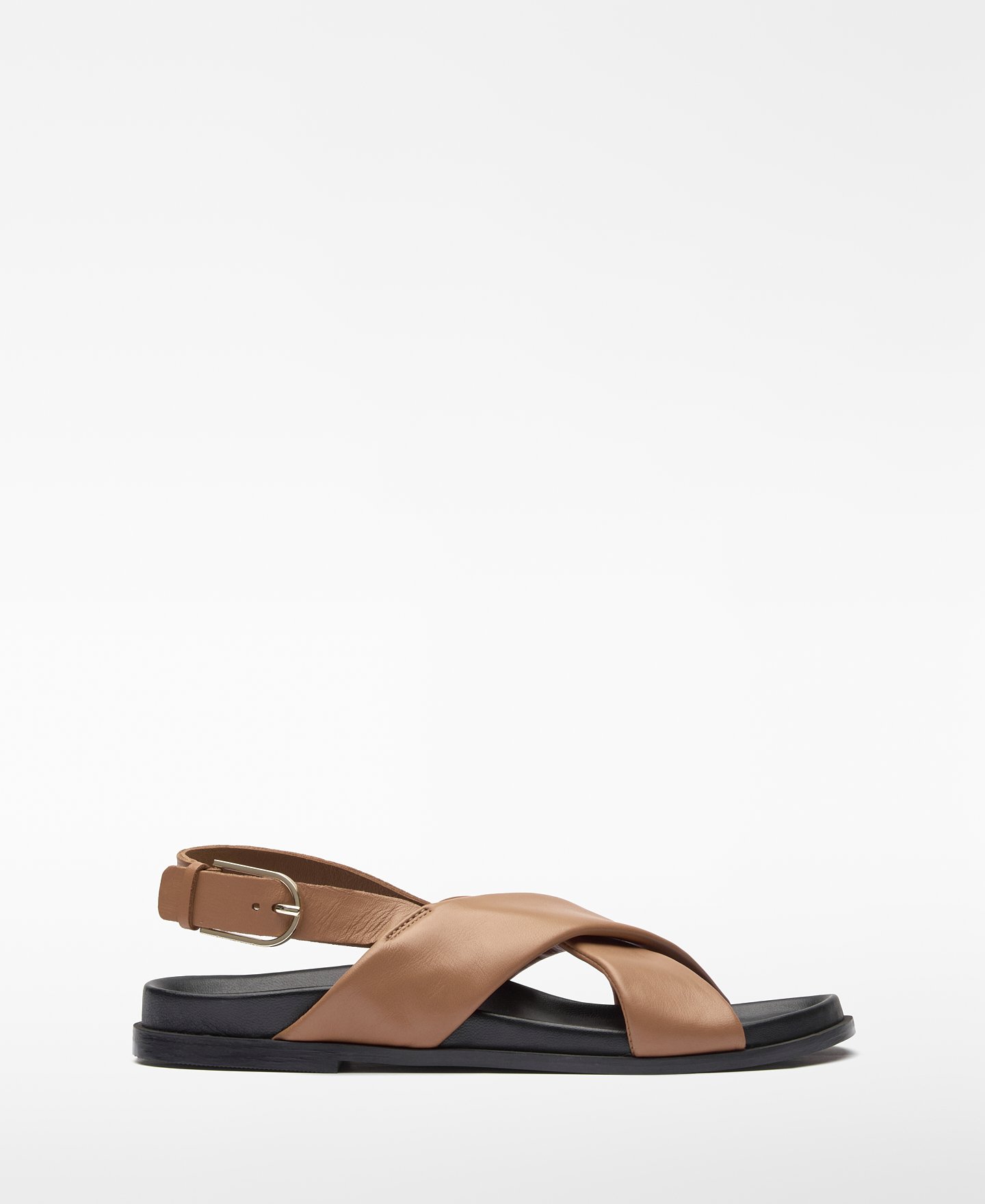 Leather padded-strap sandals image number 0
