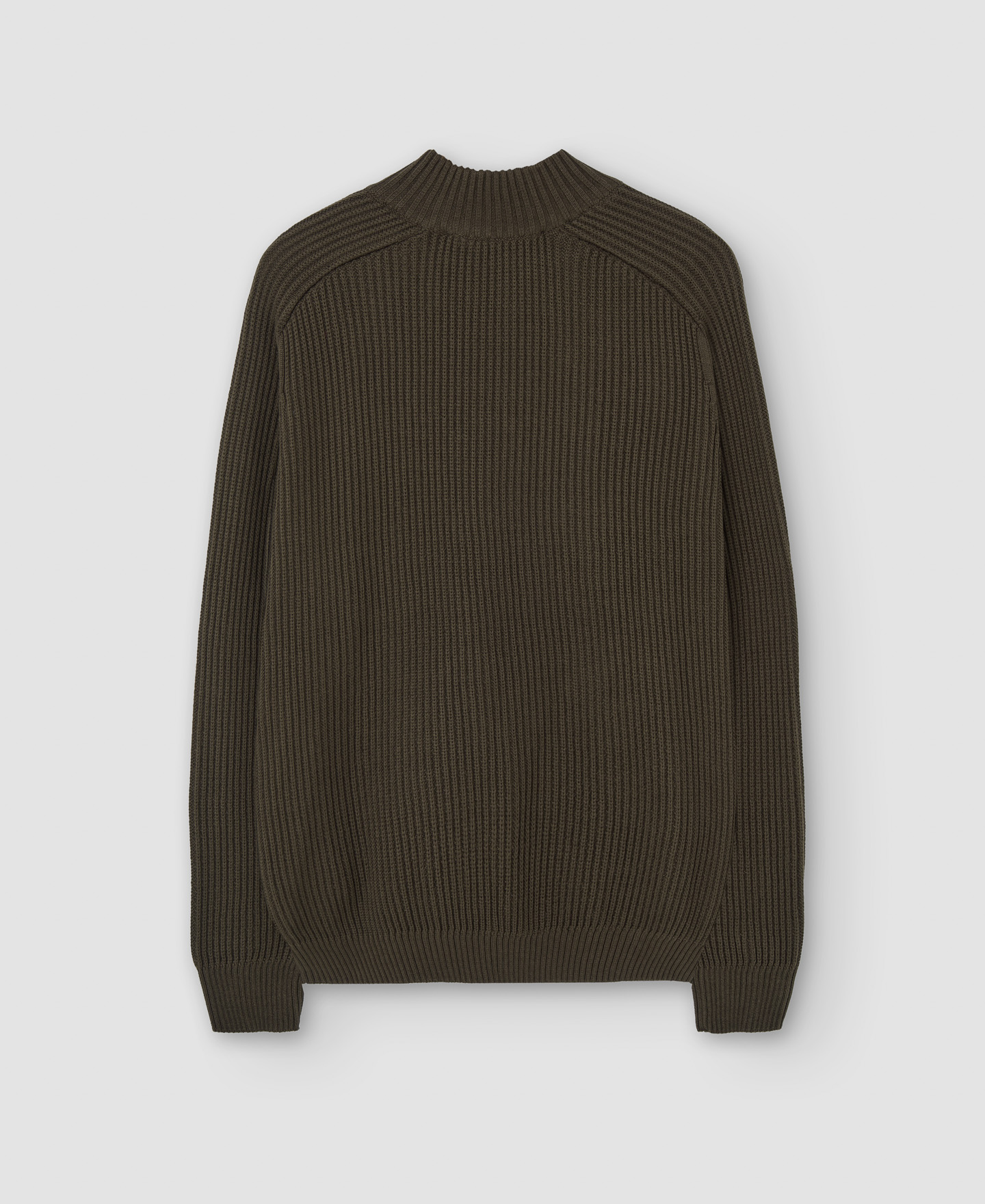 Cotton zip-neck sweater image number 5