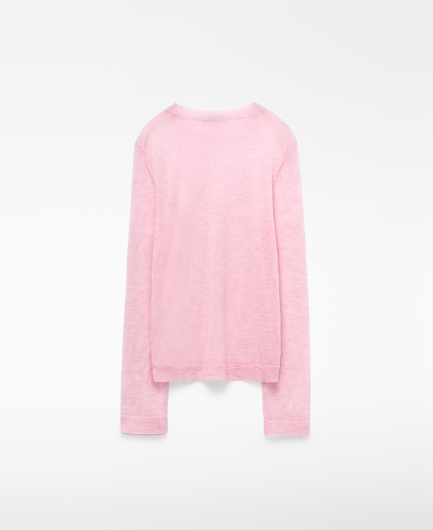 Merino wool fine knit fitted sweater image number 5