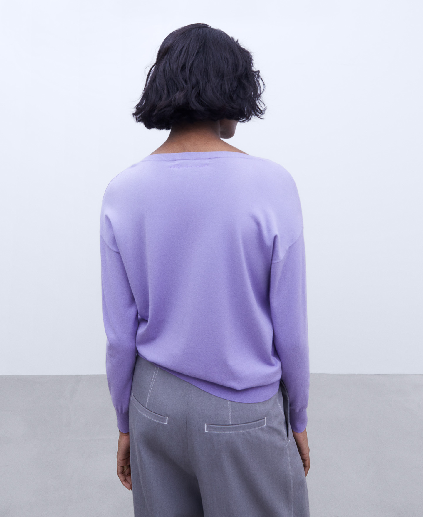 Drop shoulder sweater image number 2