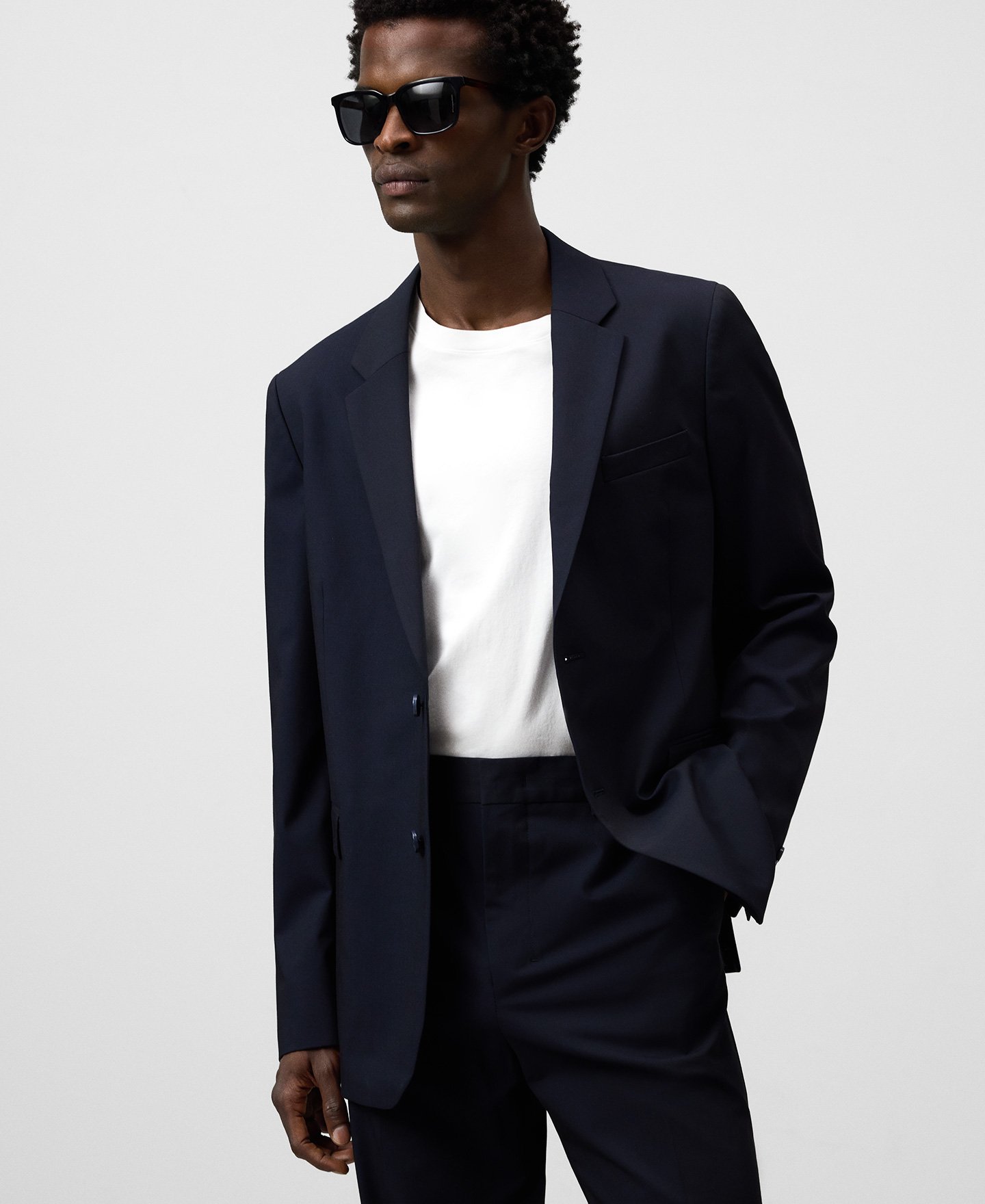 Regular fit tailored blazer man image number 0