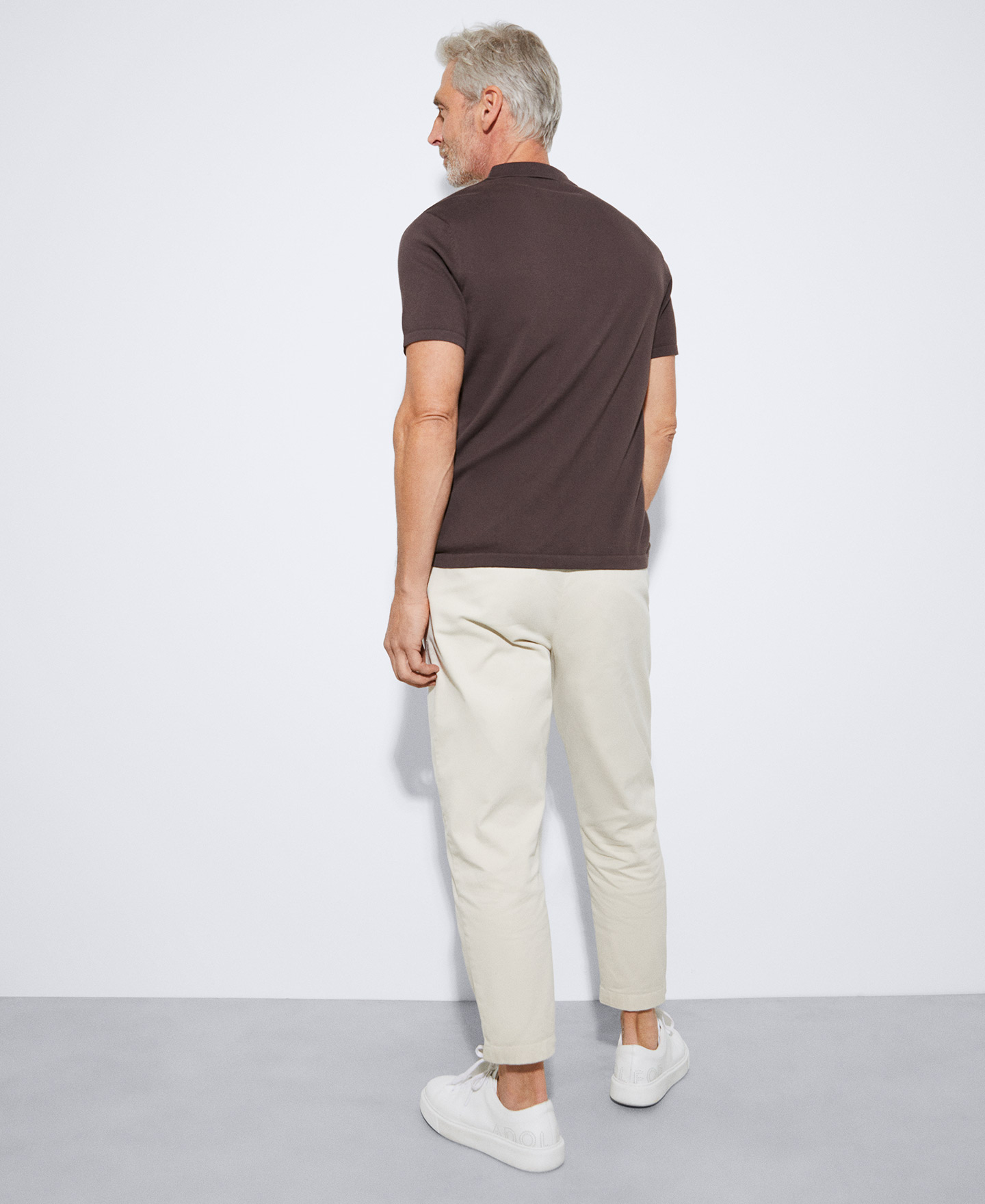 Two button polo shirt in cotton image number 2
