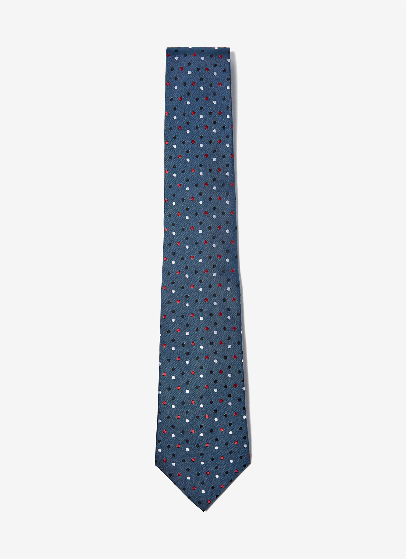 Corbata en jacquard de lunares image number 0