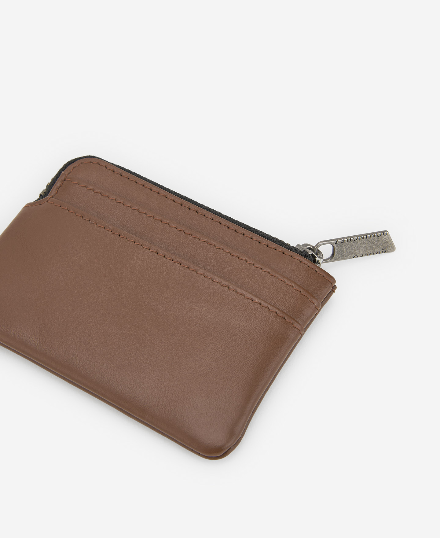 Brown leather purse image number 1