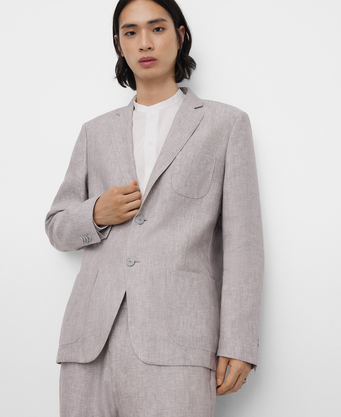 Blazer sastre lino europeo image number 0